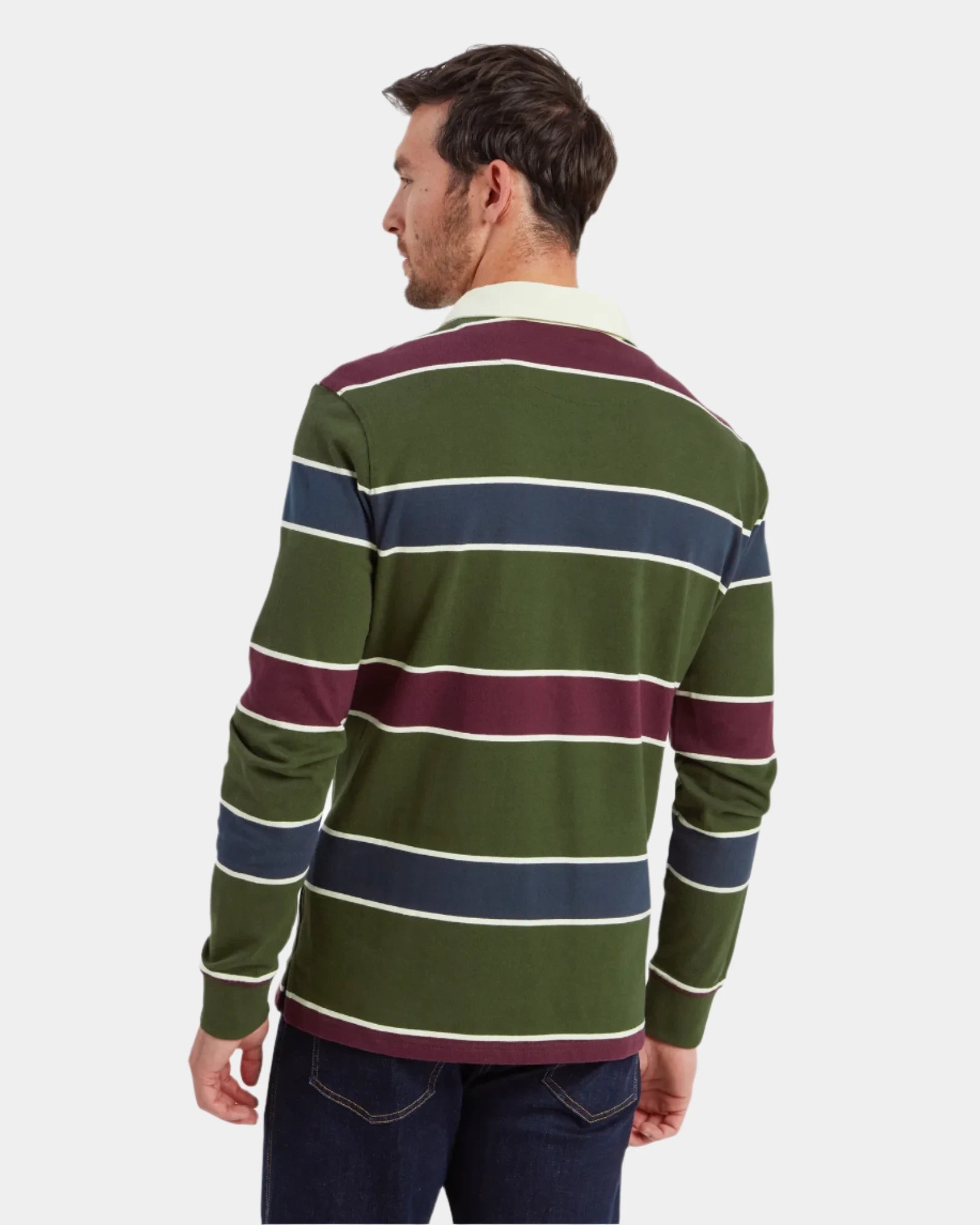 Porthtowan Rugby Top - Woodland/Wine
