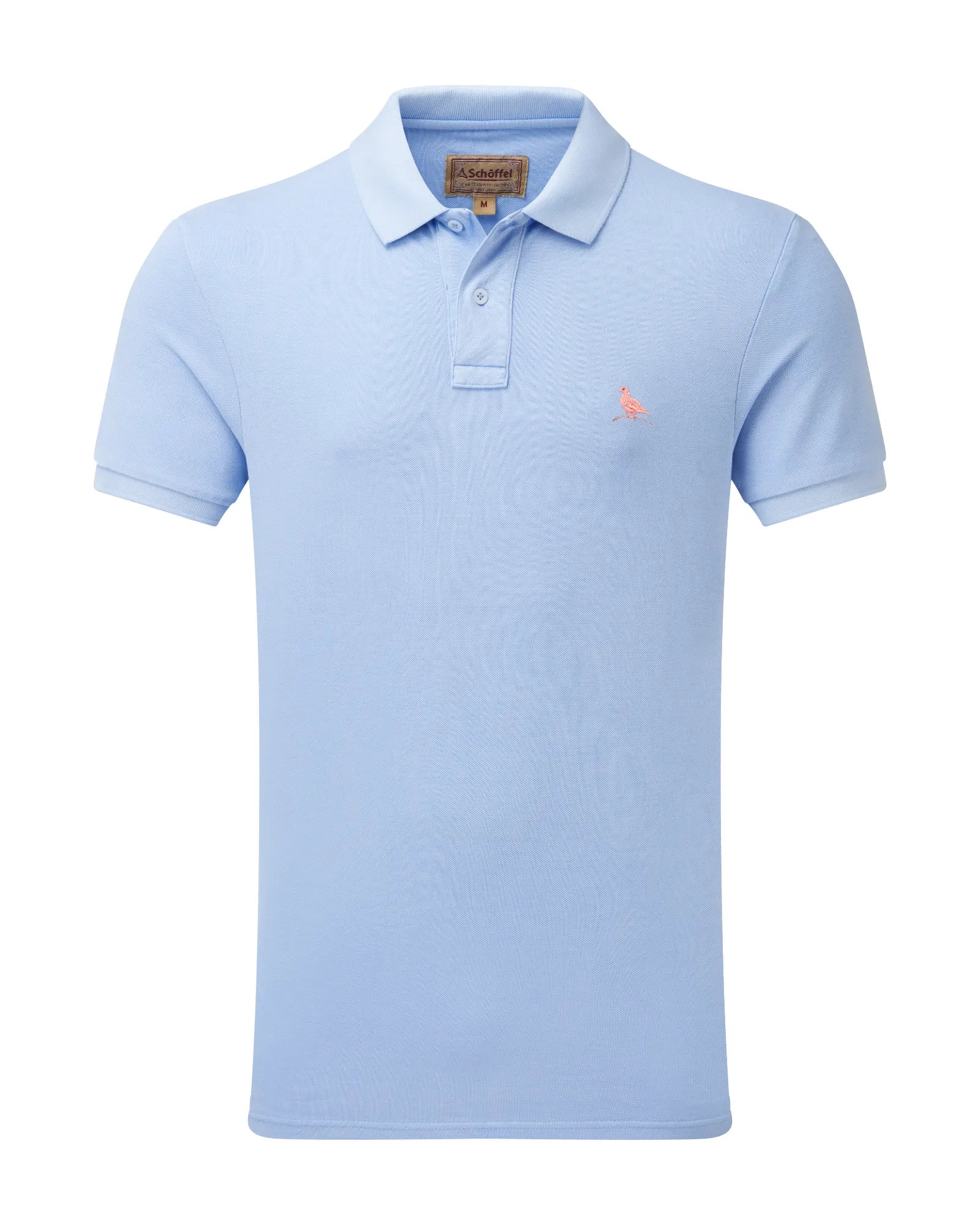 St Ives Pale Blue Pique Polo Shirt