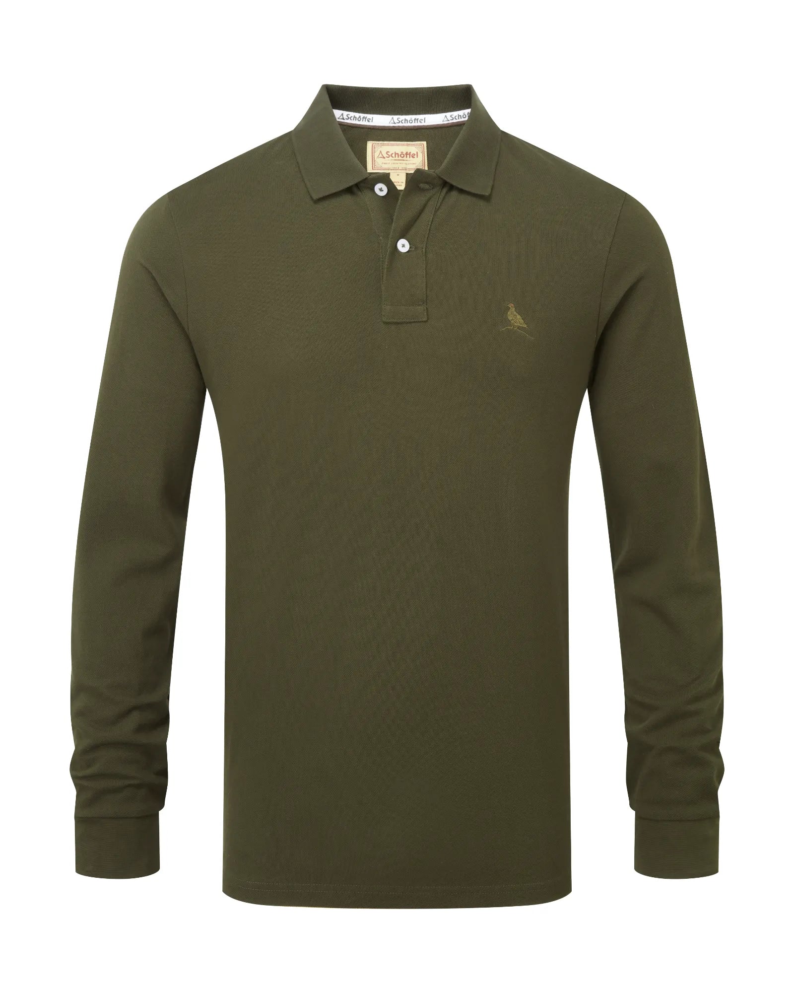St Ives Long Sleeve Polo Shirt - Forest