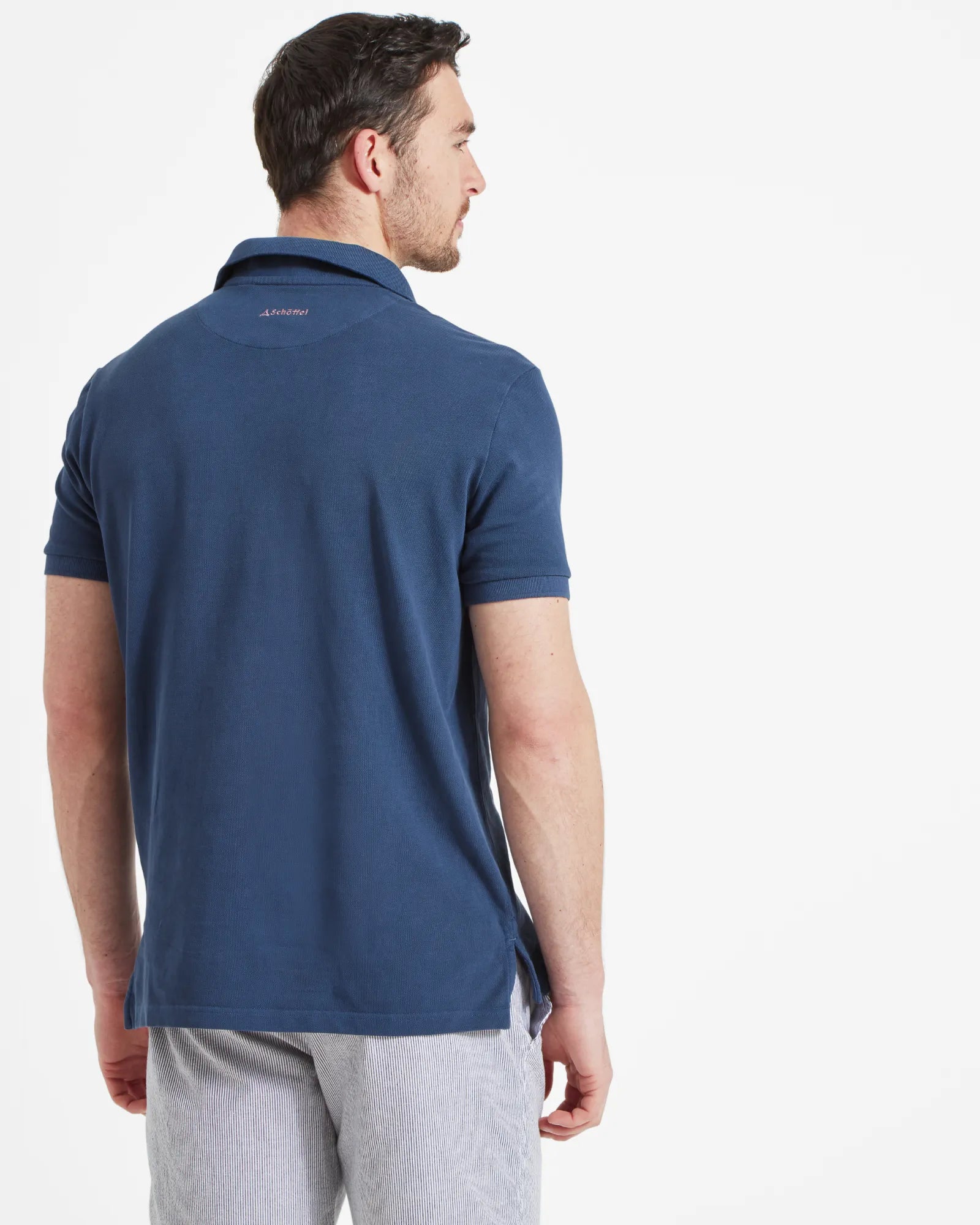 St Ives French Navy Pique Polo Shirt