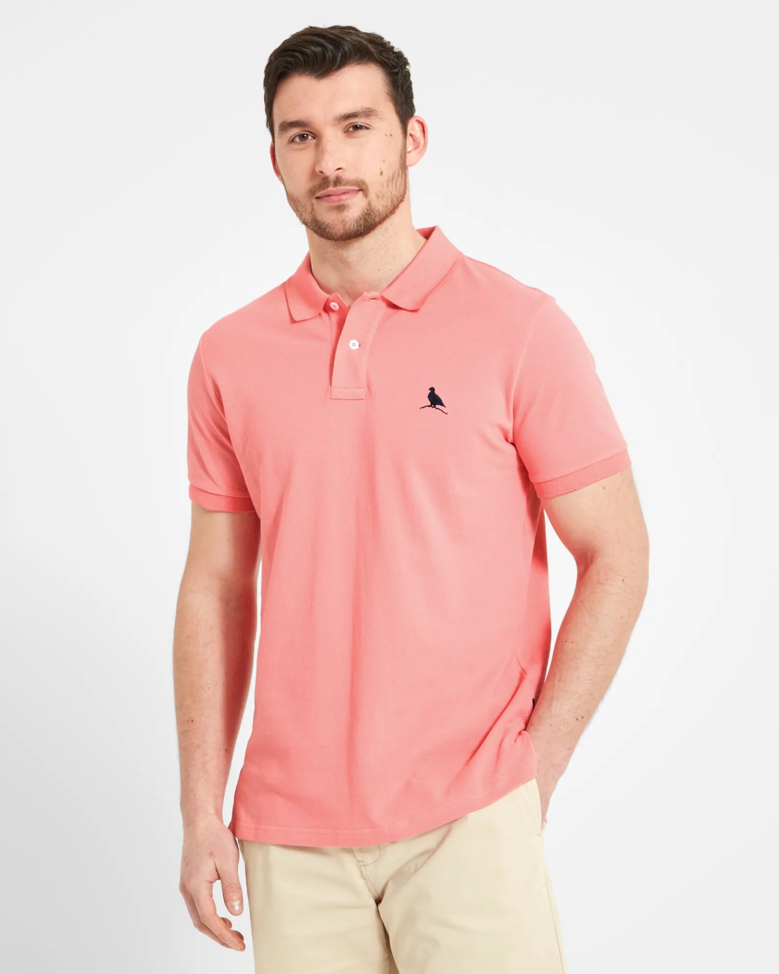 St Ives Tailored Polo - Flamingo