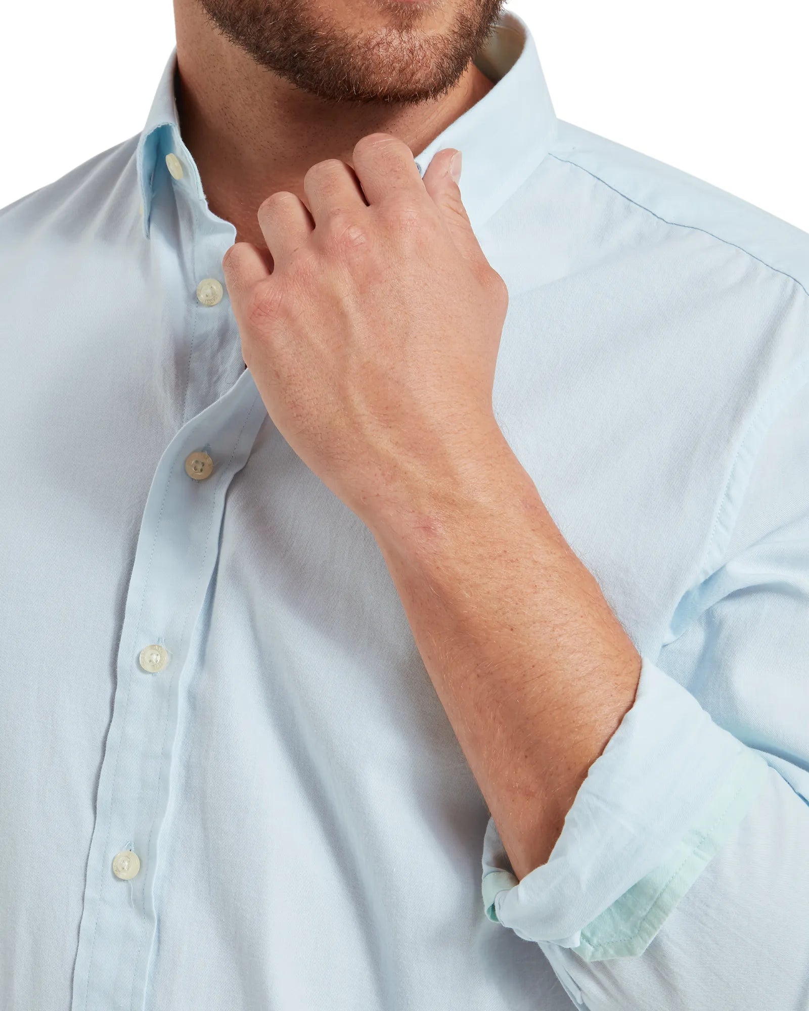 Titchwell Tailored Shirt - Pale Blue