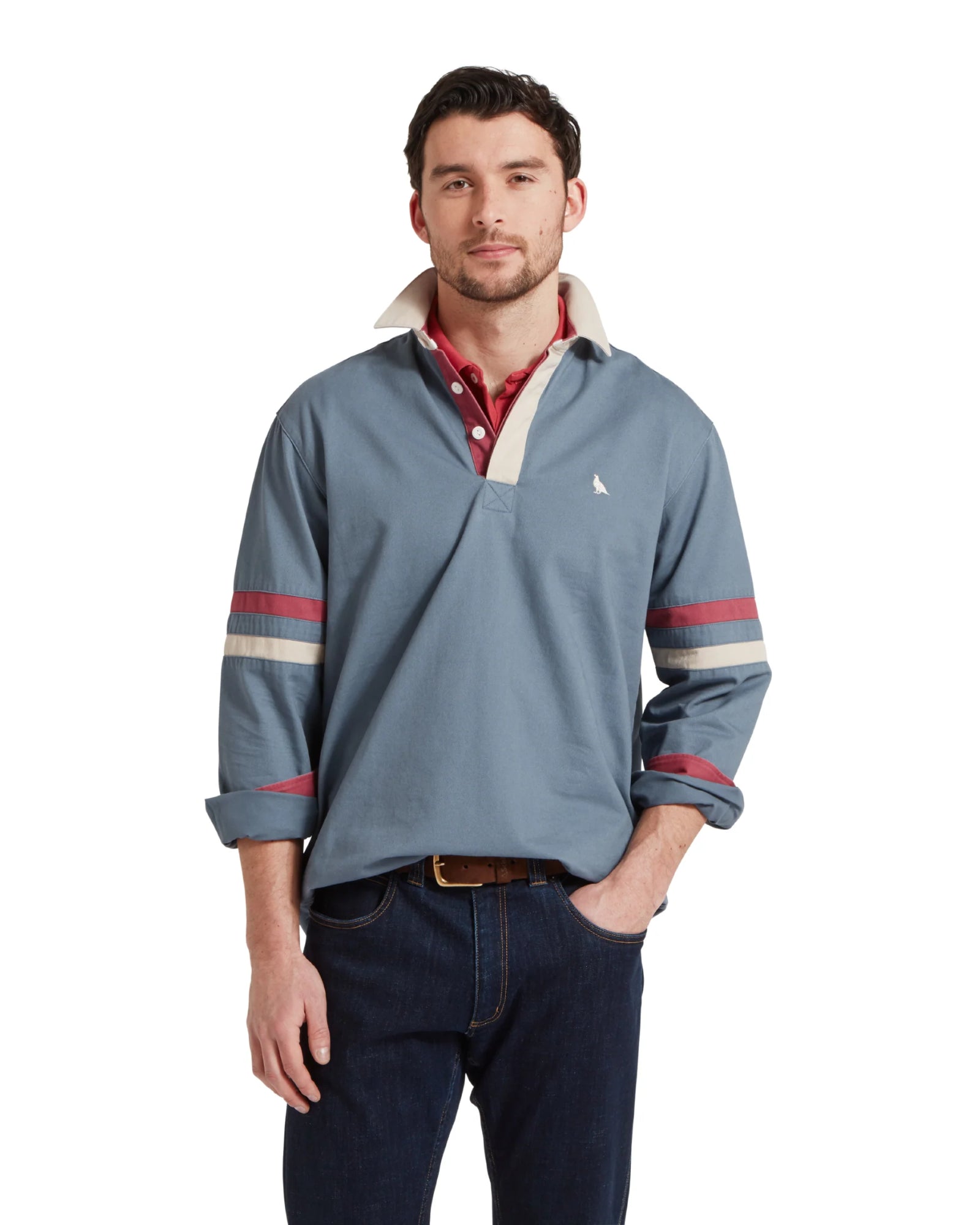 Truro Deck Shirt - Dark Pigeon Blue