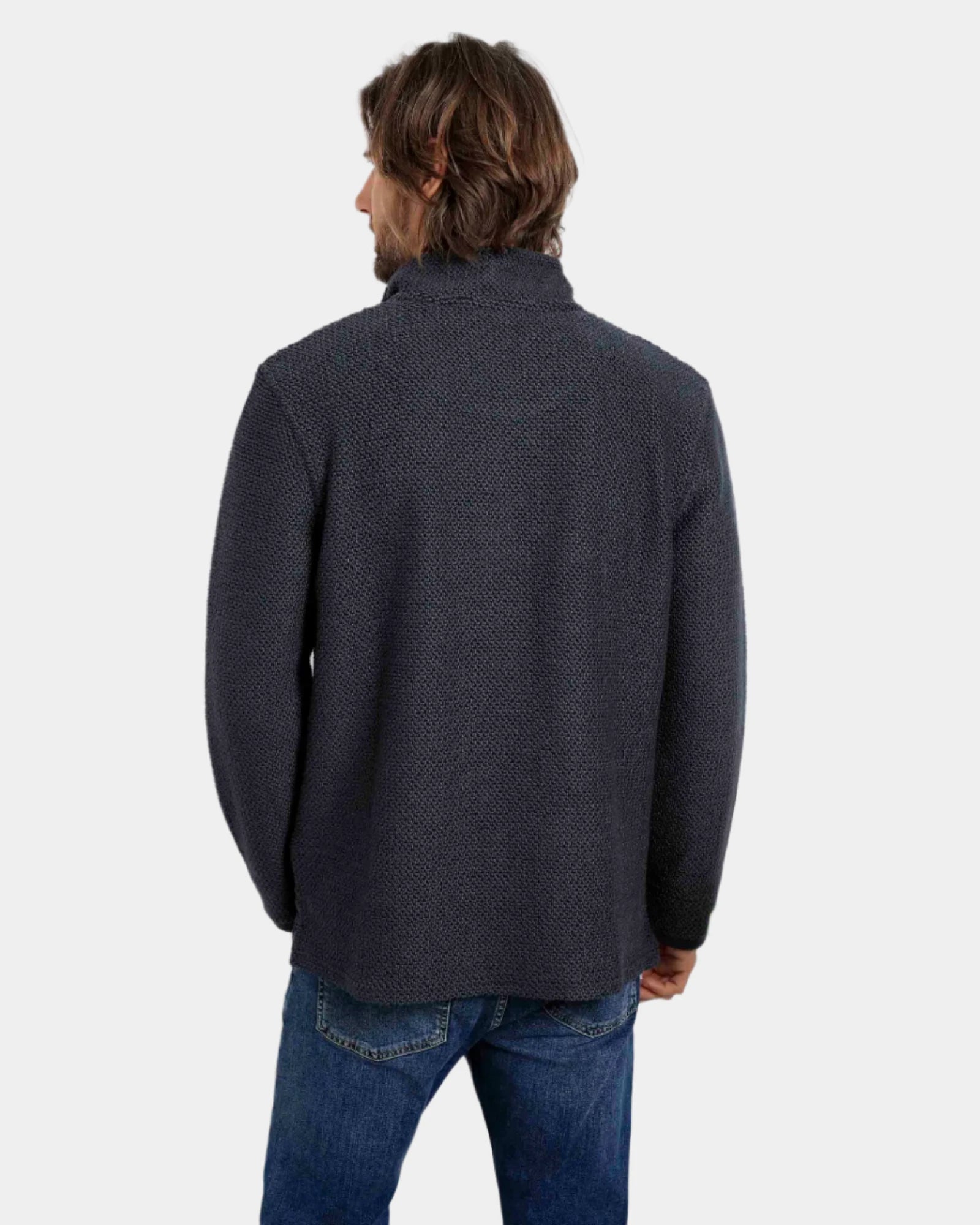 Cruiser Navy 1/4 Zip Eco Macaroni