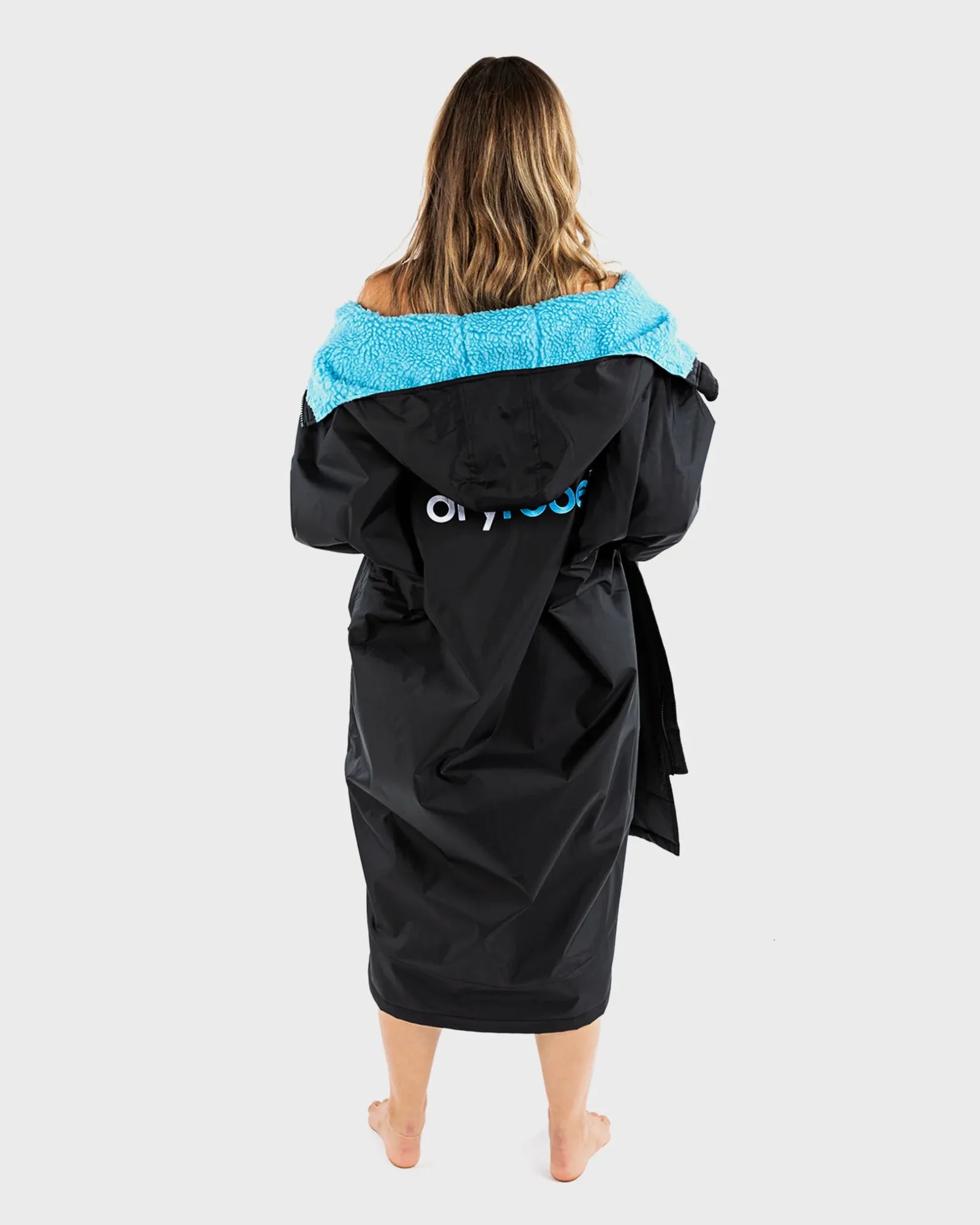 dryrobe Advance Long Sleeve - Black/Blue