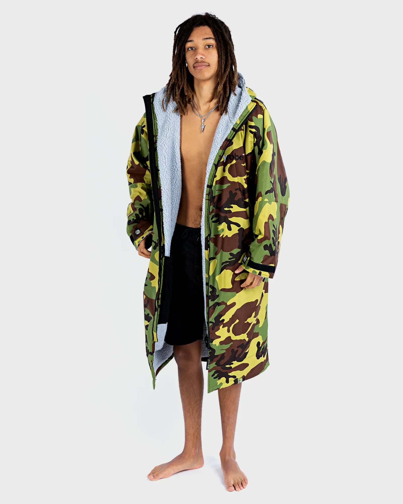 dryrobe Advance Long Sleeve - Camo/Grey