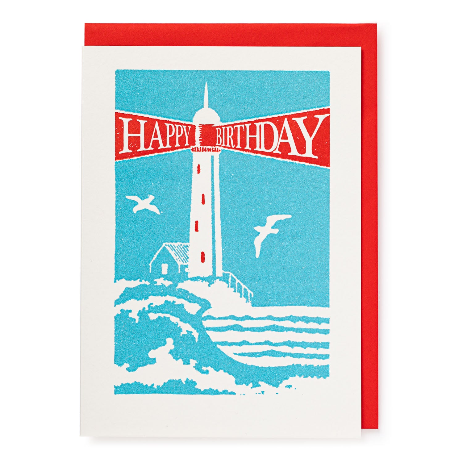 Happy Birthday Light House Card