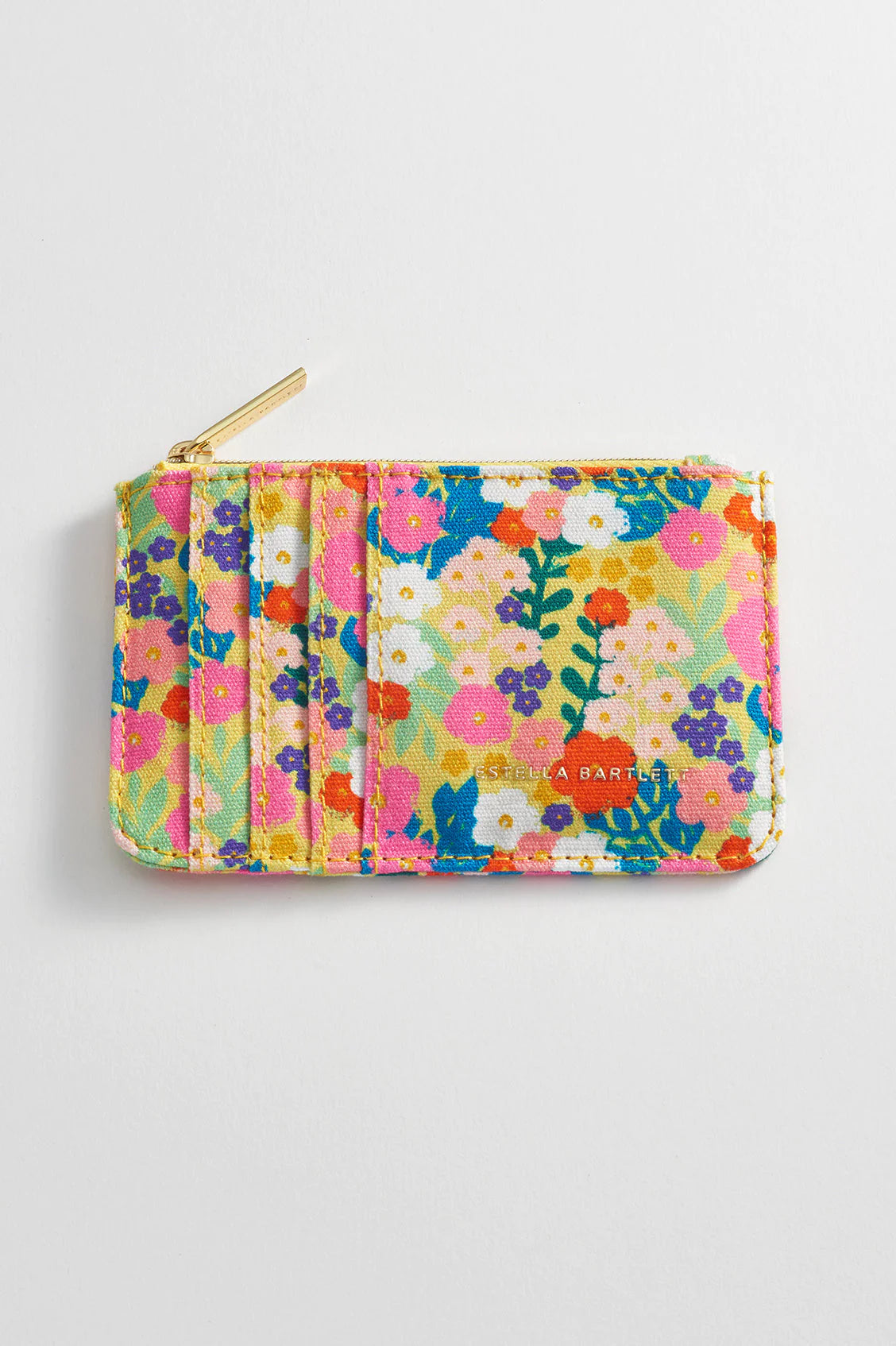 Rectangle Card Purse - Yellow Floral Print