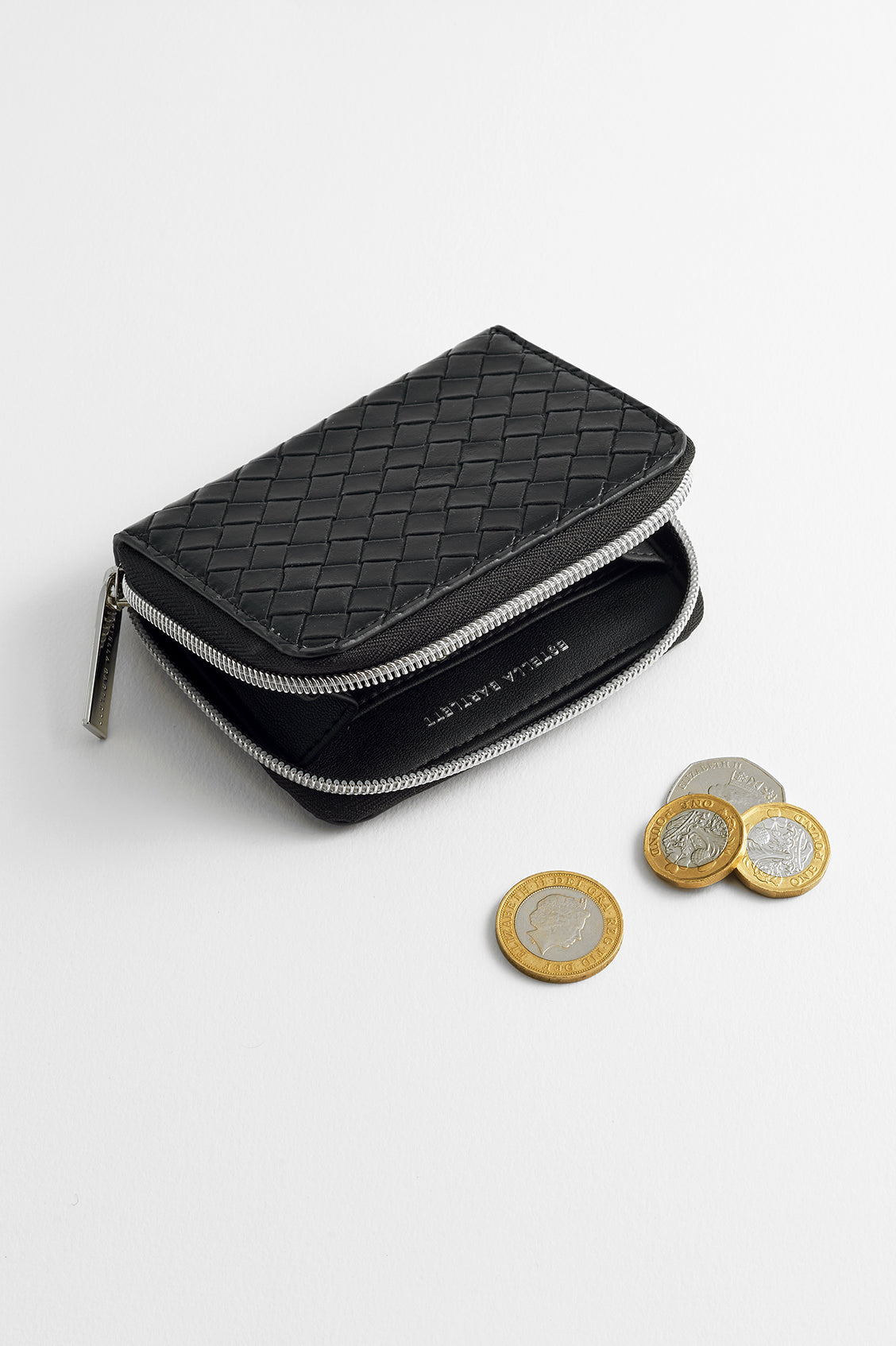 Zip Purse - Black Weave