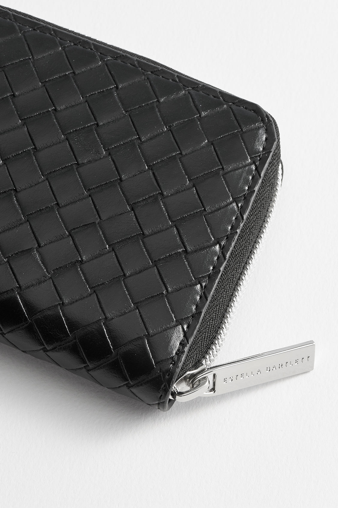 Zip Purse - Black Weave