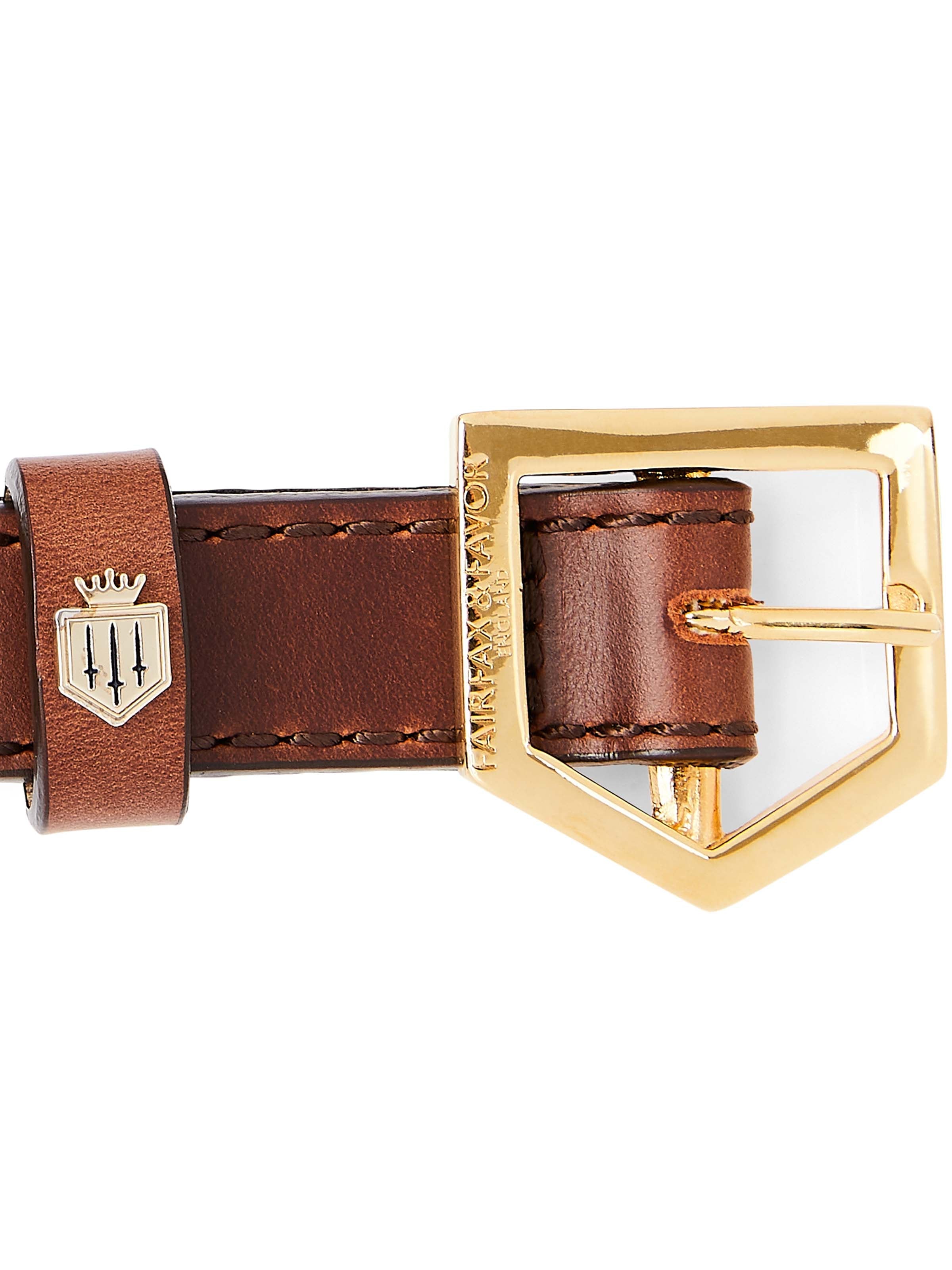 The Fitzroy Dog Collar - Tan Leather