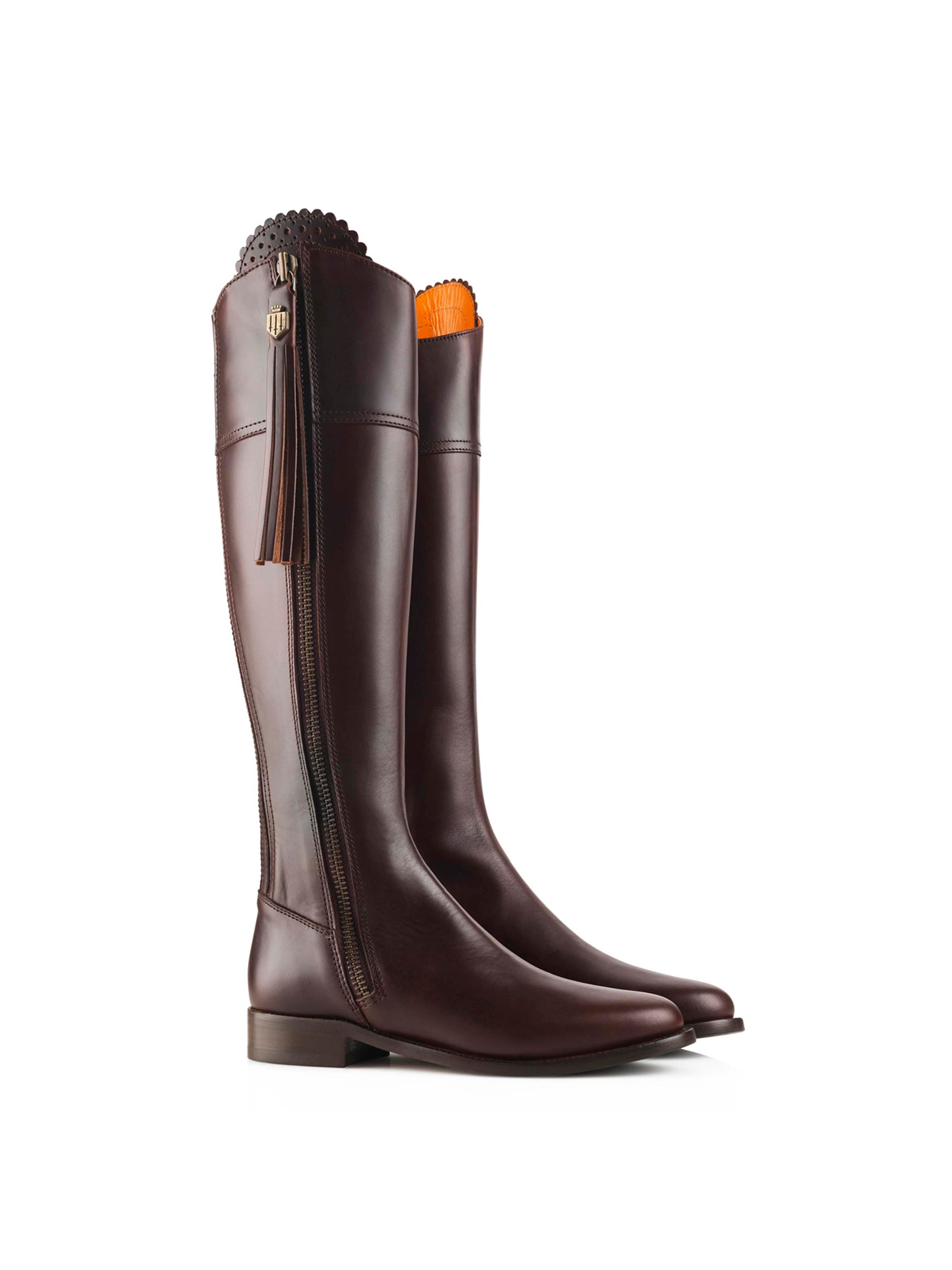 The Regina Boot - Mahogany Leather