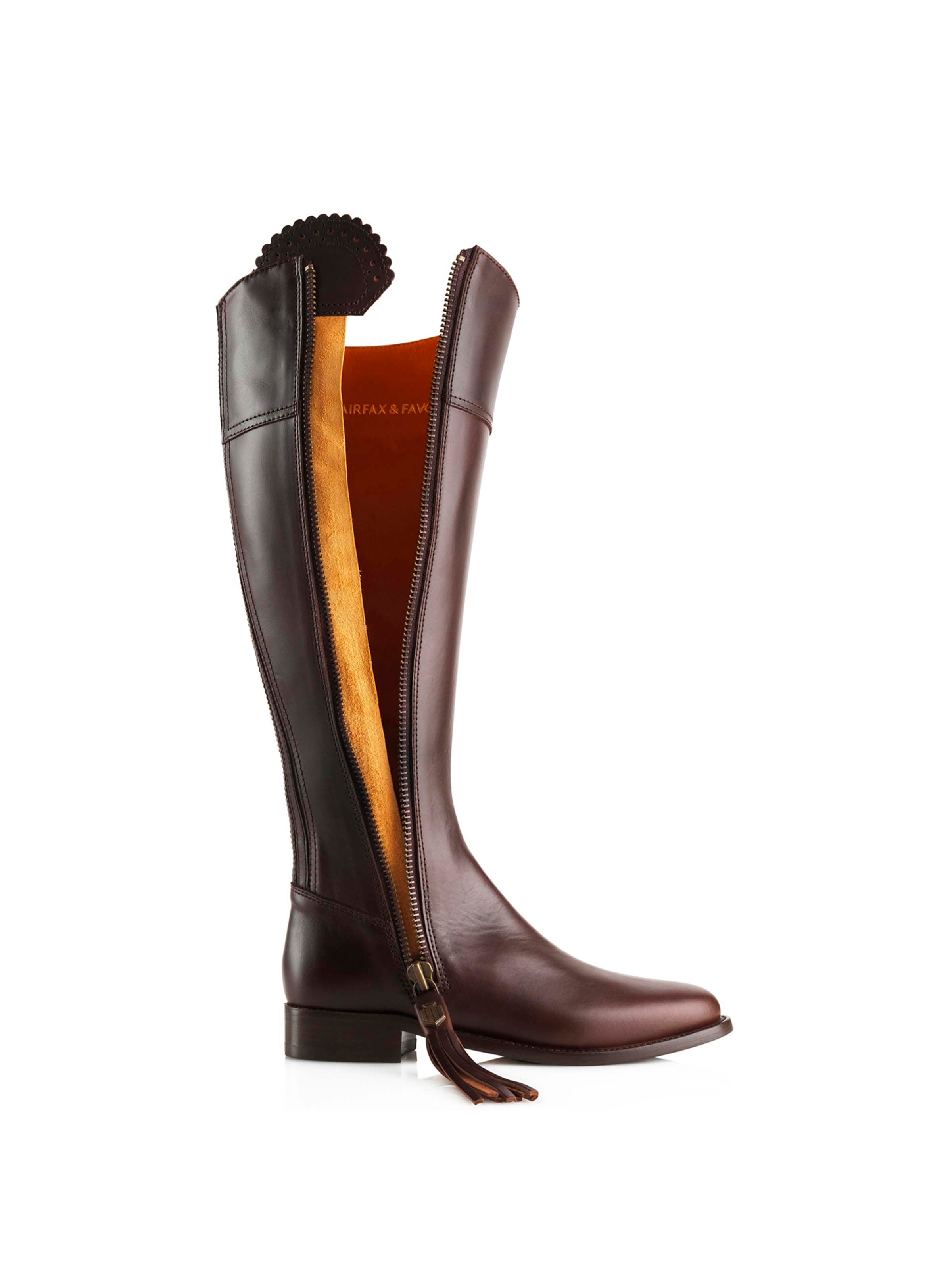 The Regina Boot - Mahogany Leather