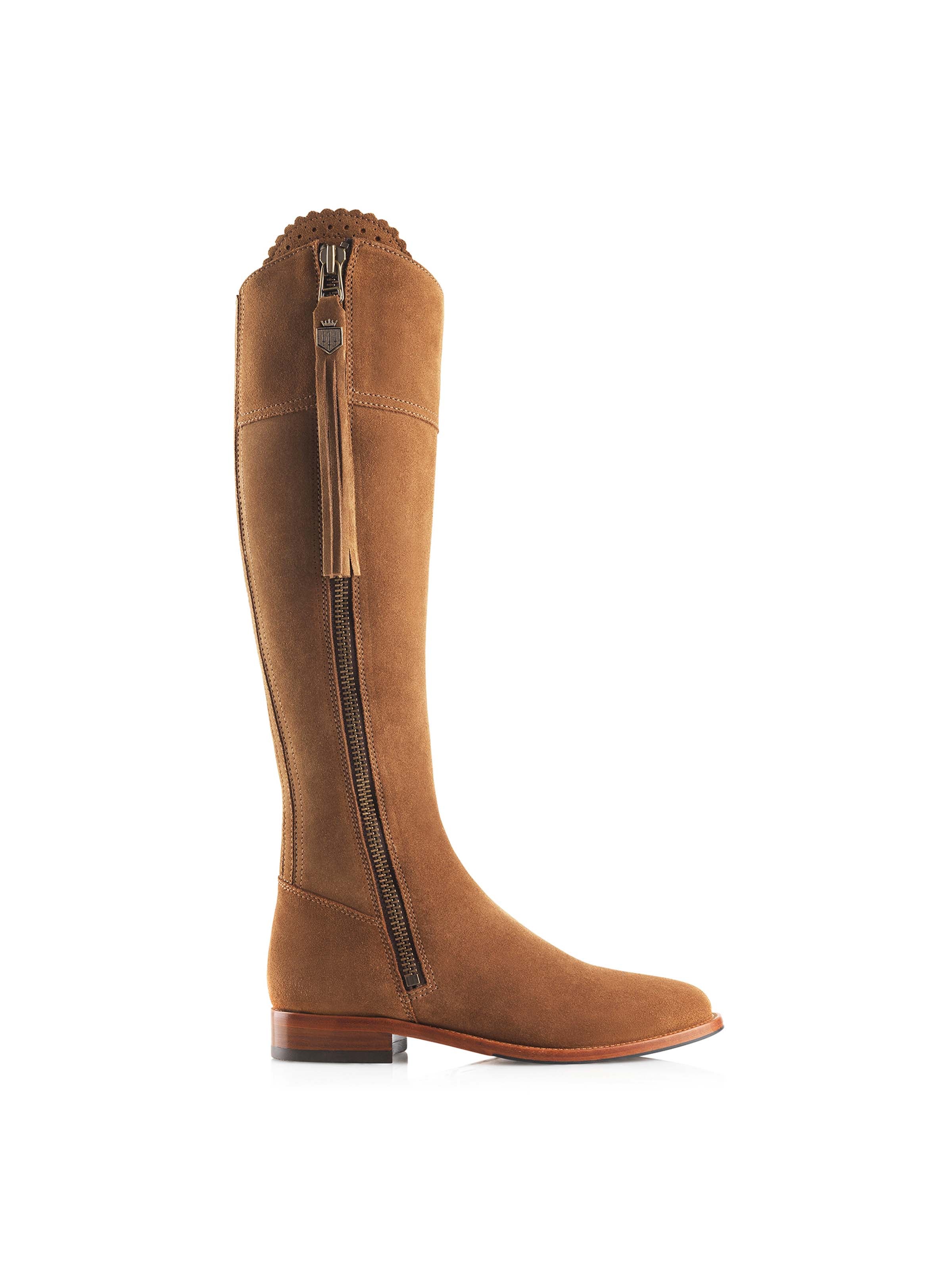 The Regina Boot - Tan Suede