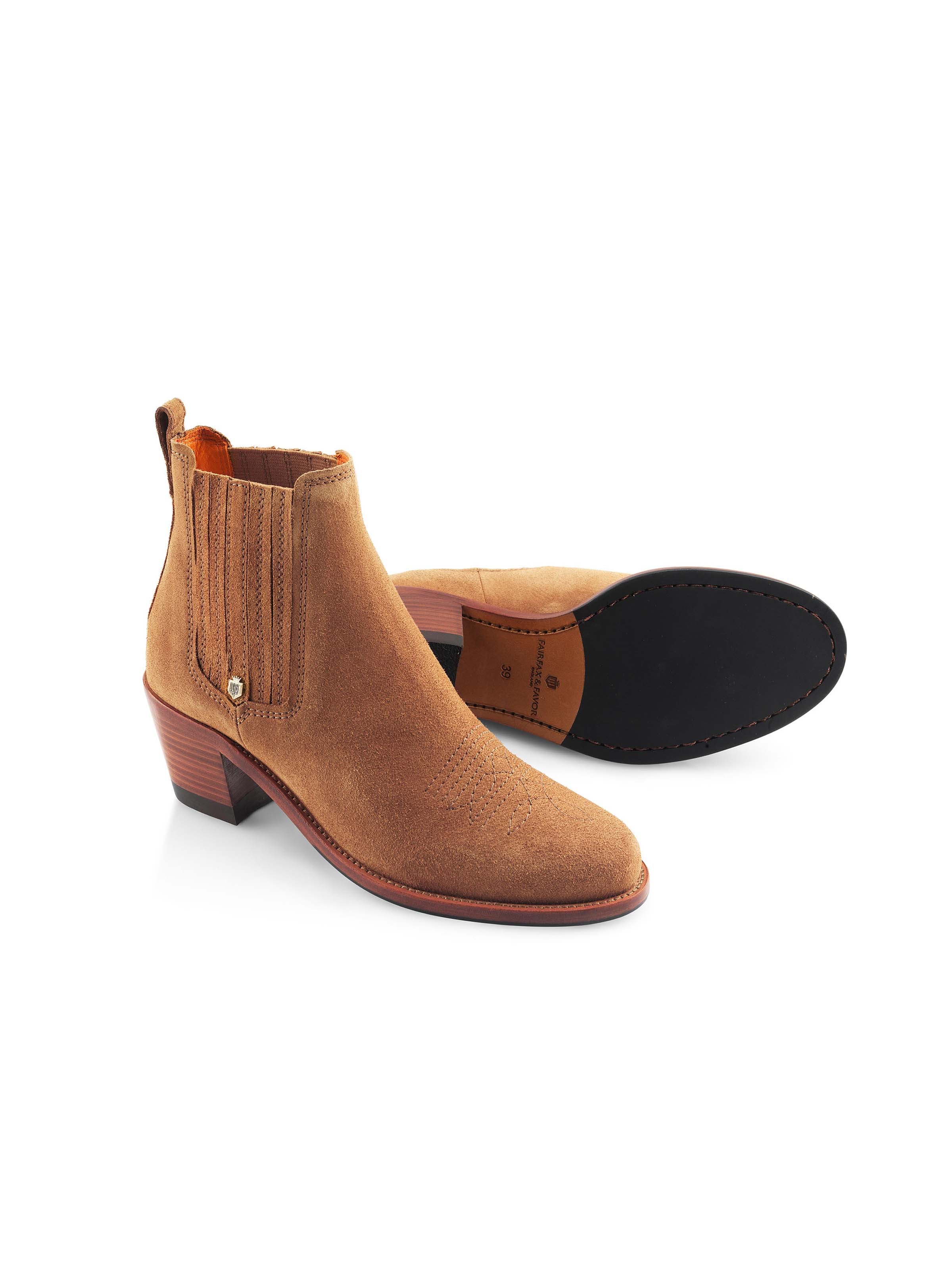 The Rockingham Ankle Boot - Tan Suede