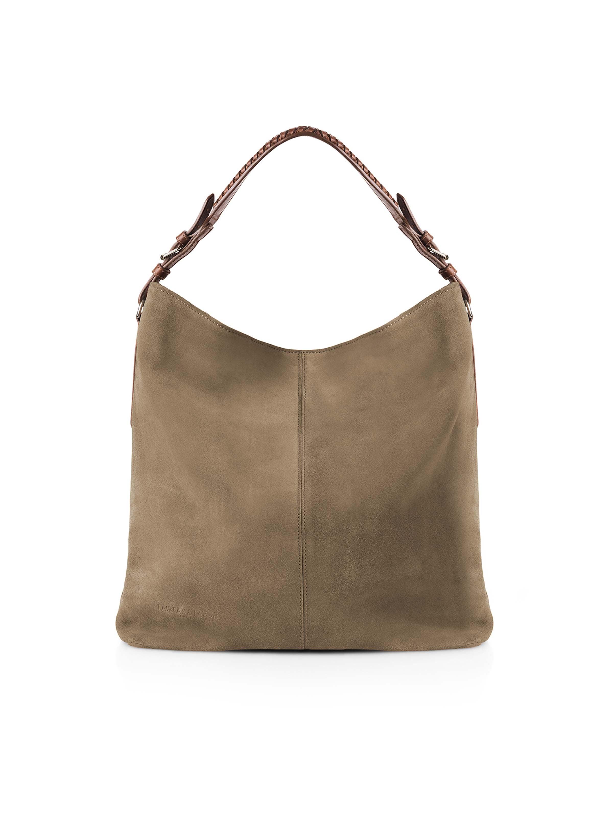 The Tetbury Tote Bag - Taupe Suede