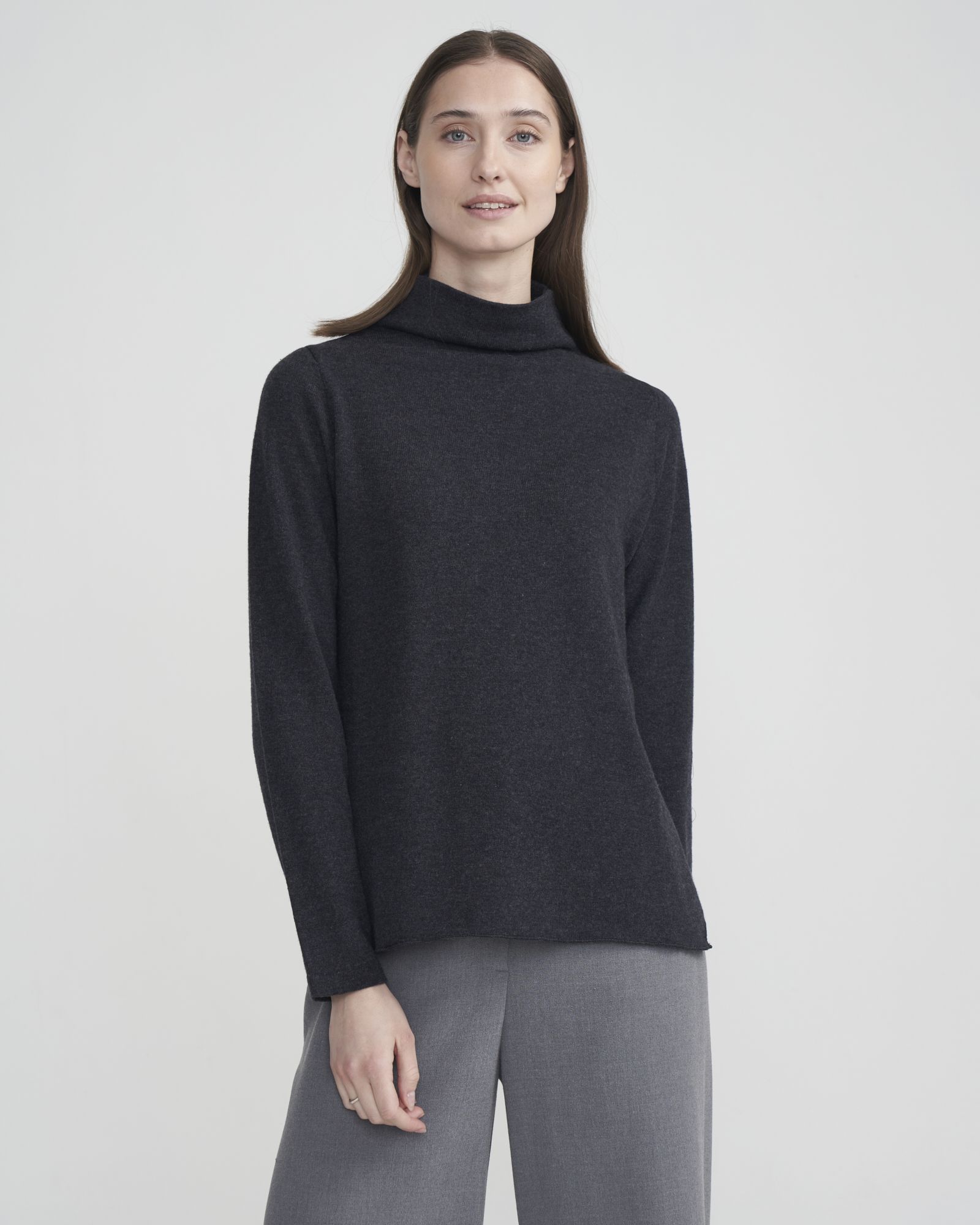 Alexandra Knitted Sweater - Black Mel.