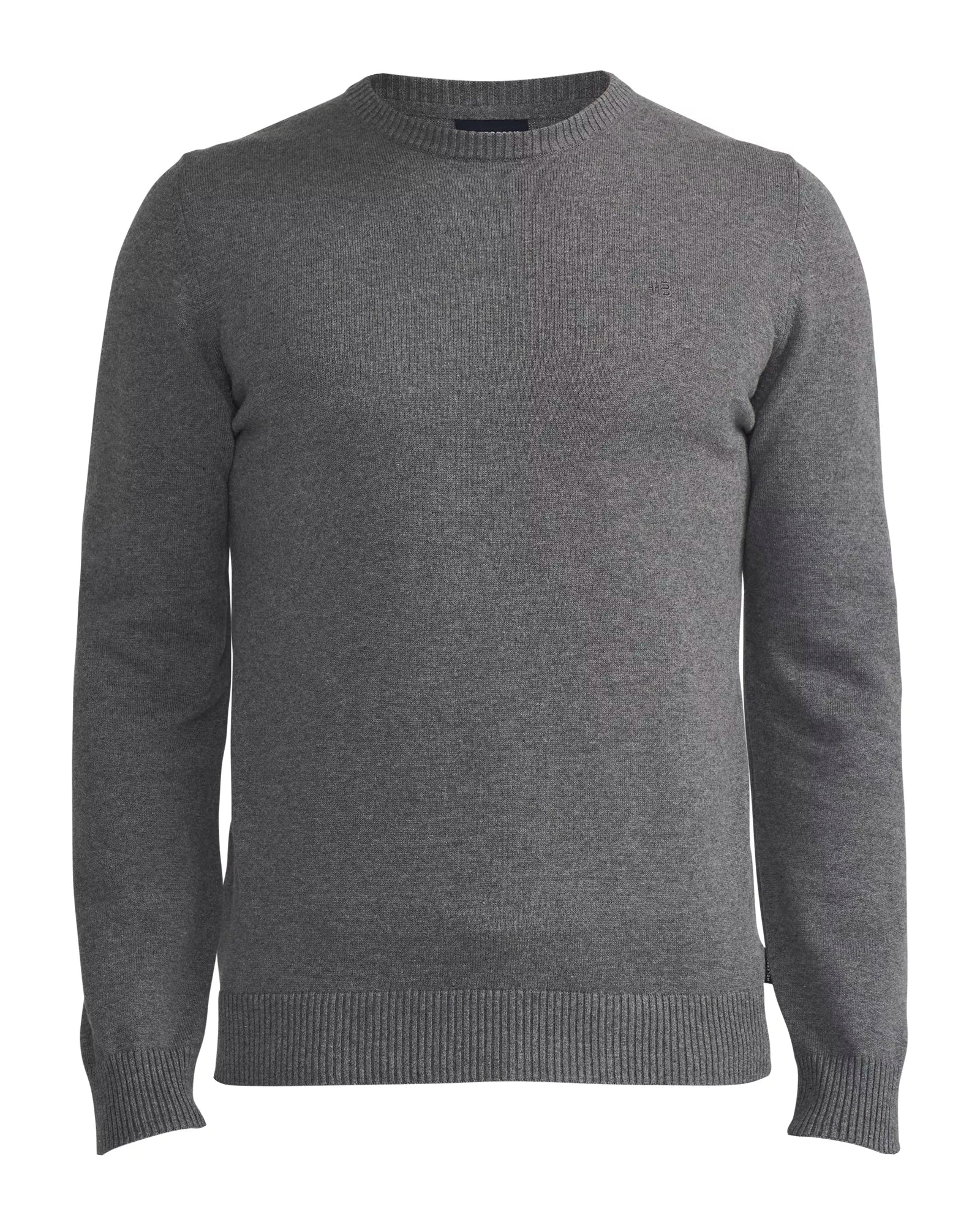 Holger T-neck - Dark Grey Mel.