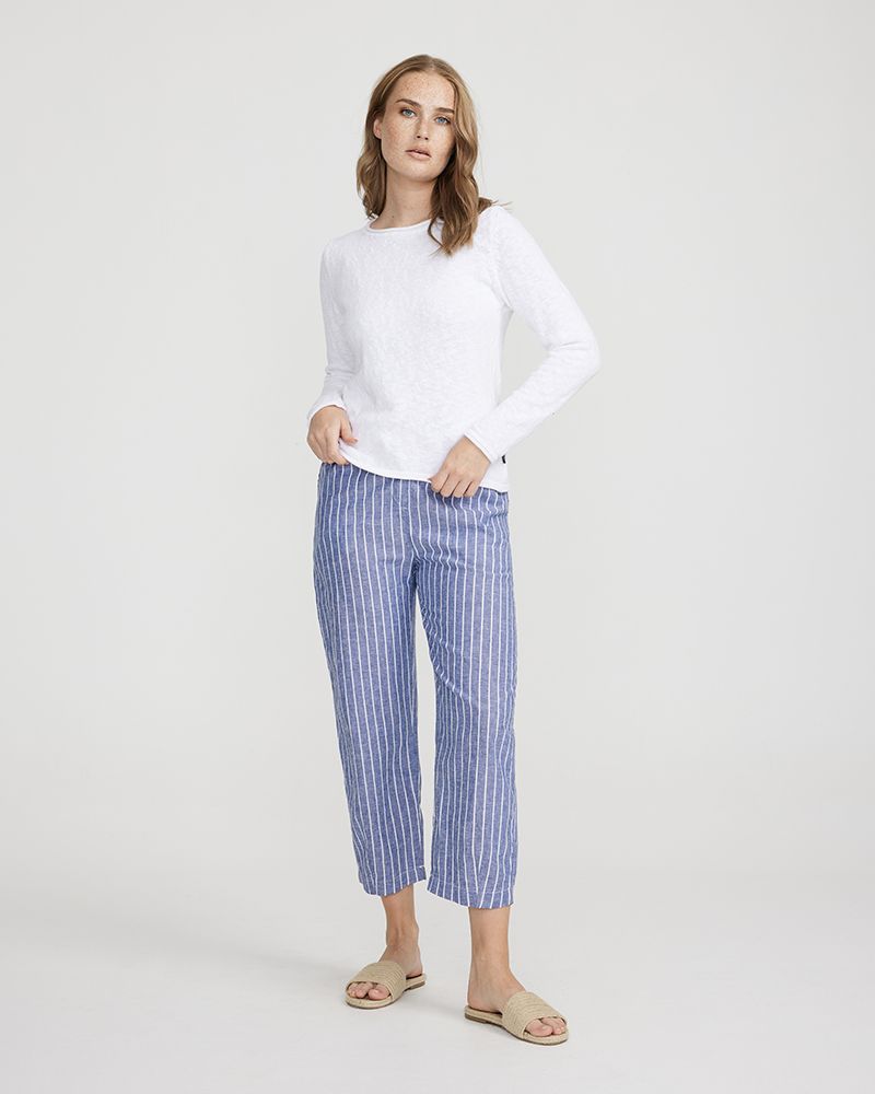 Stina Pants - Navy/White