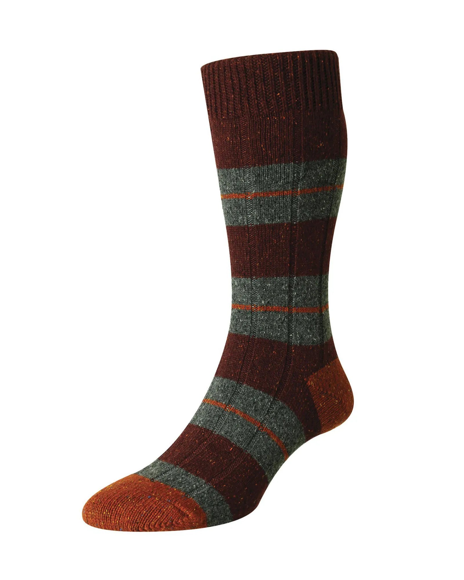 Bayfield Socks - Maroon Fleck