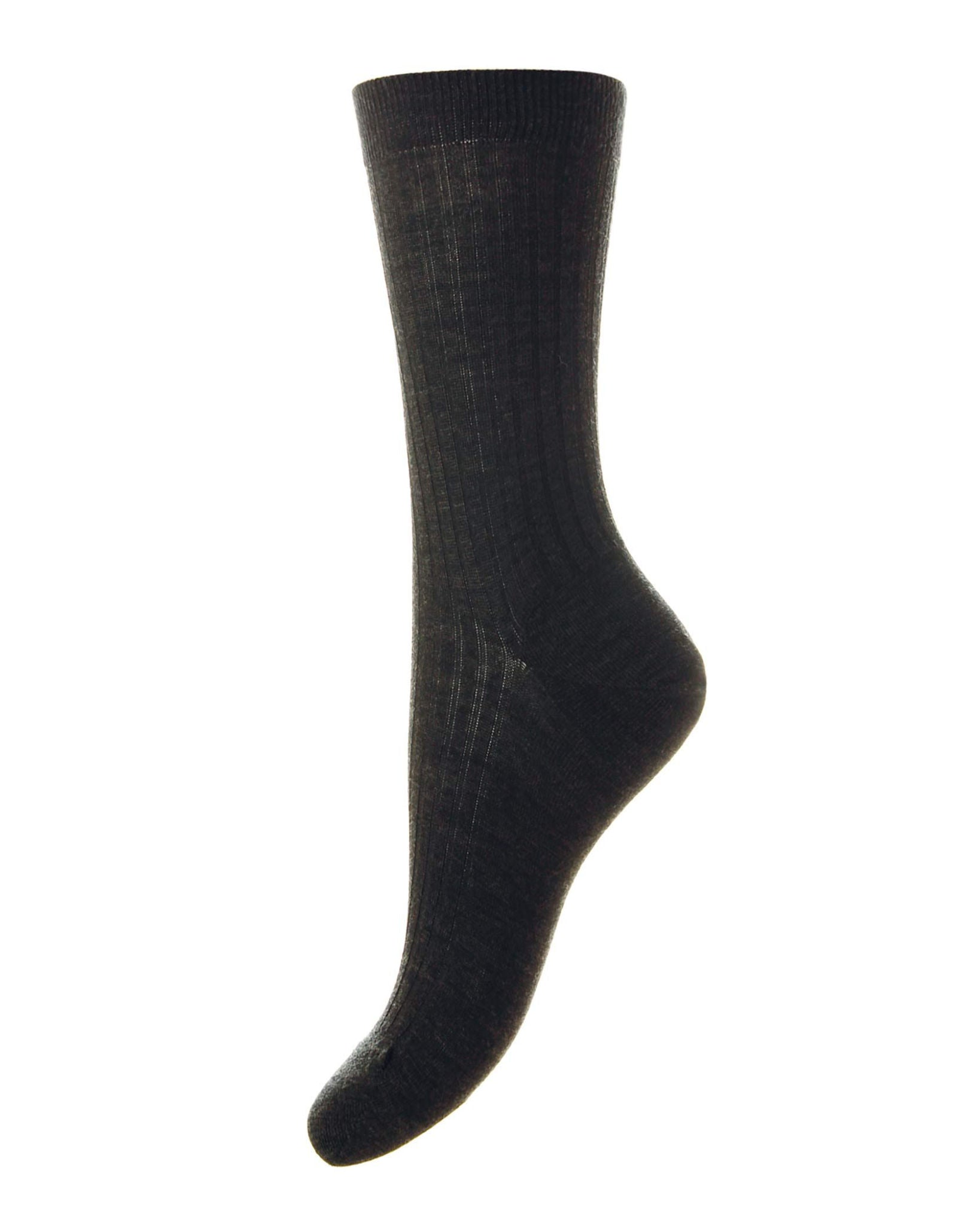 Rose Socks - Charcoal