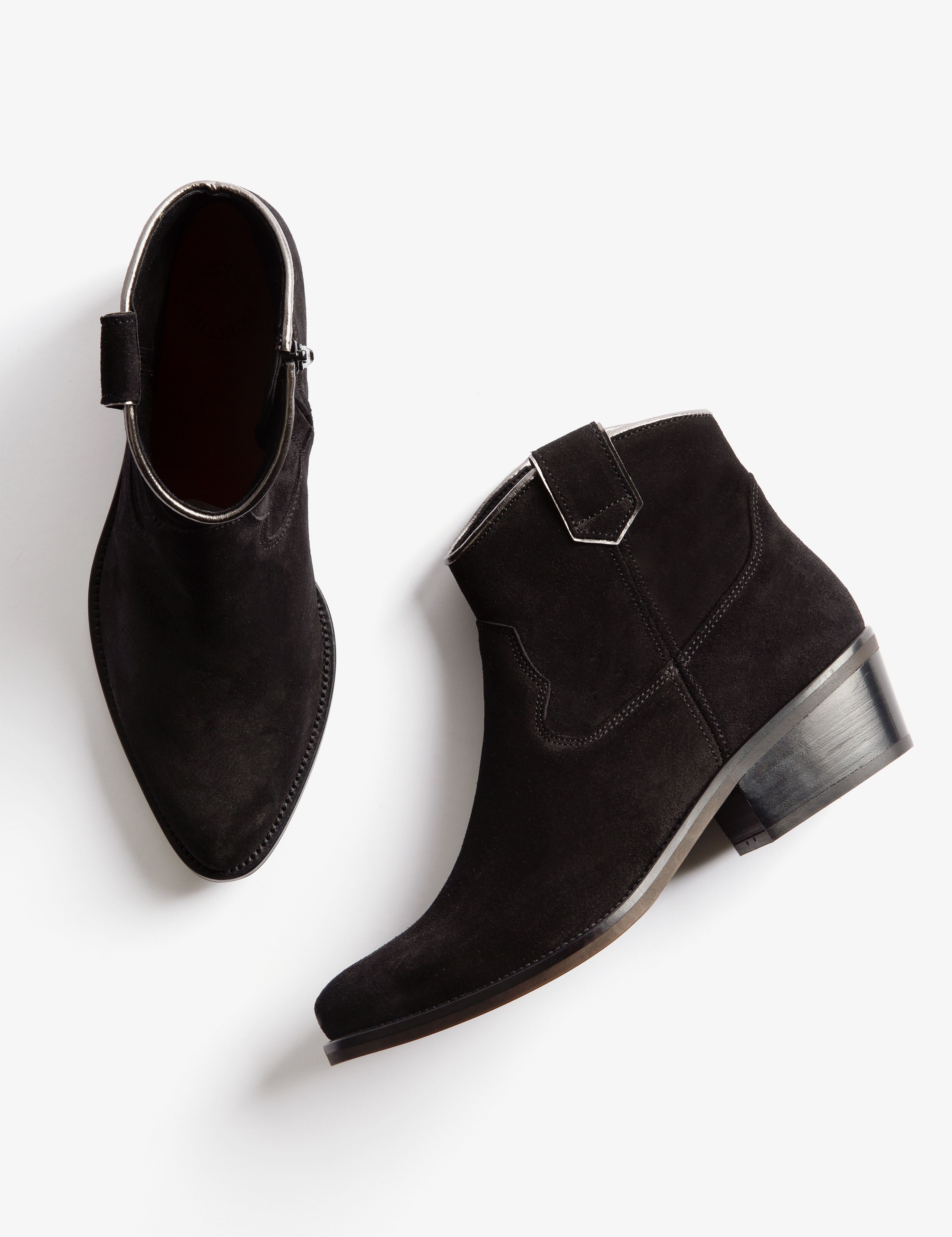 Cassidy Suede Boot - Black