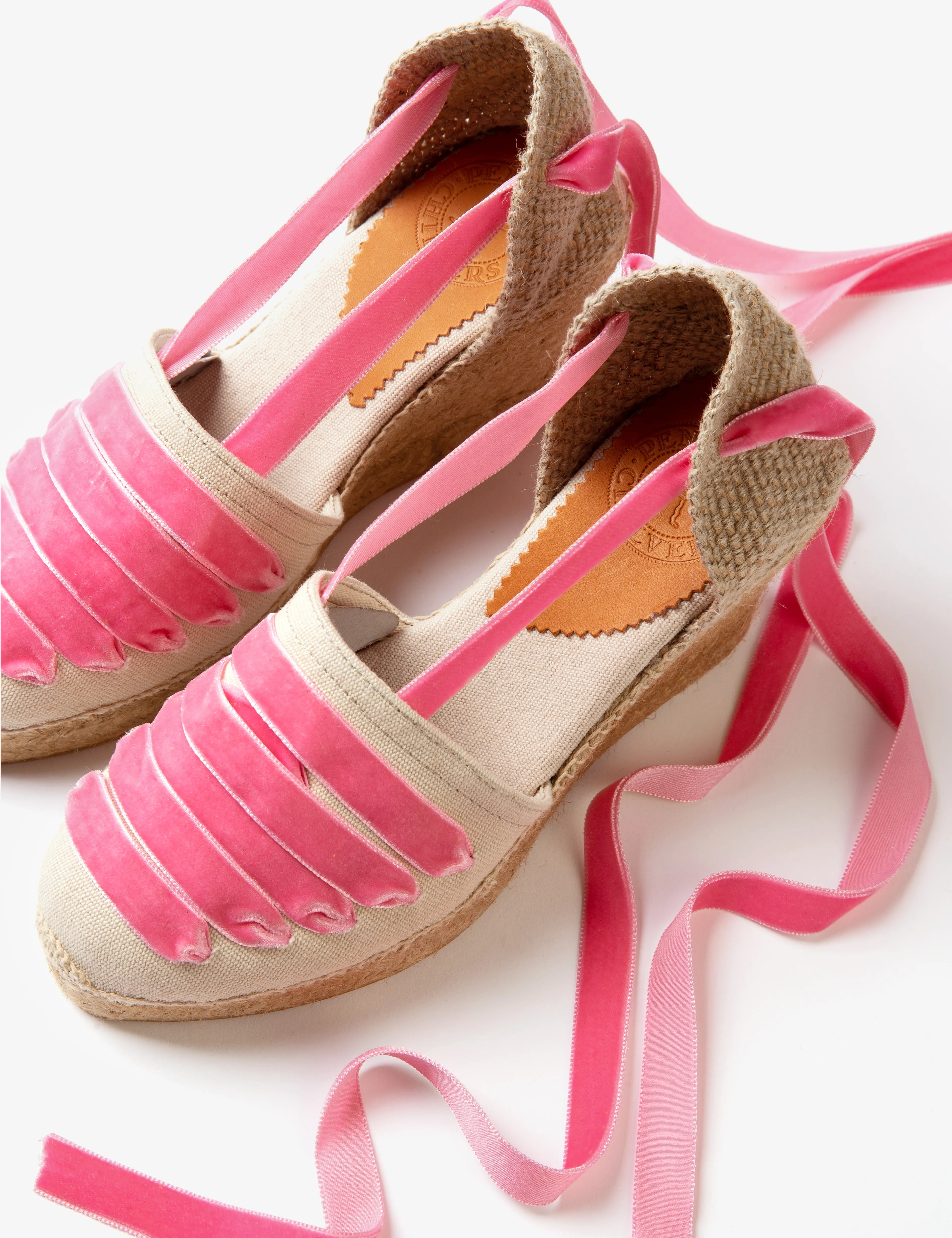 High Valenciana Dali Espadrille - Stone/Pink