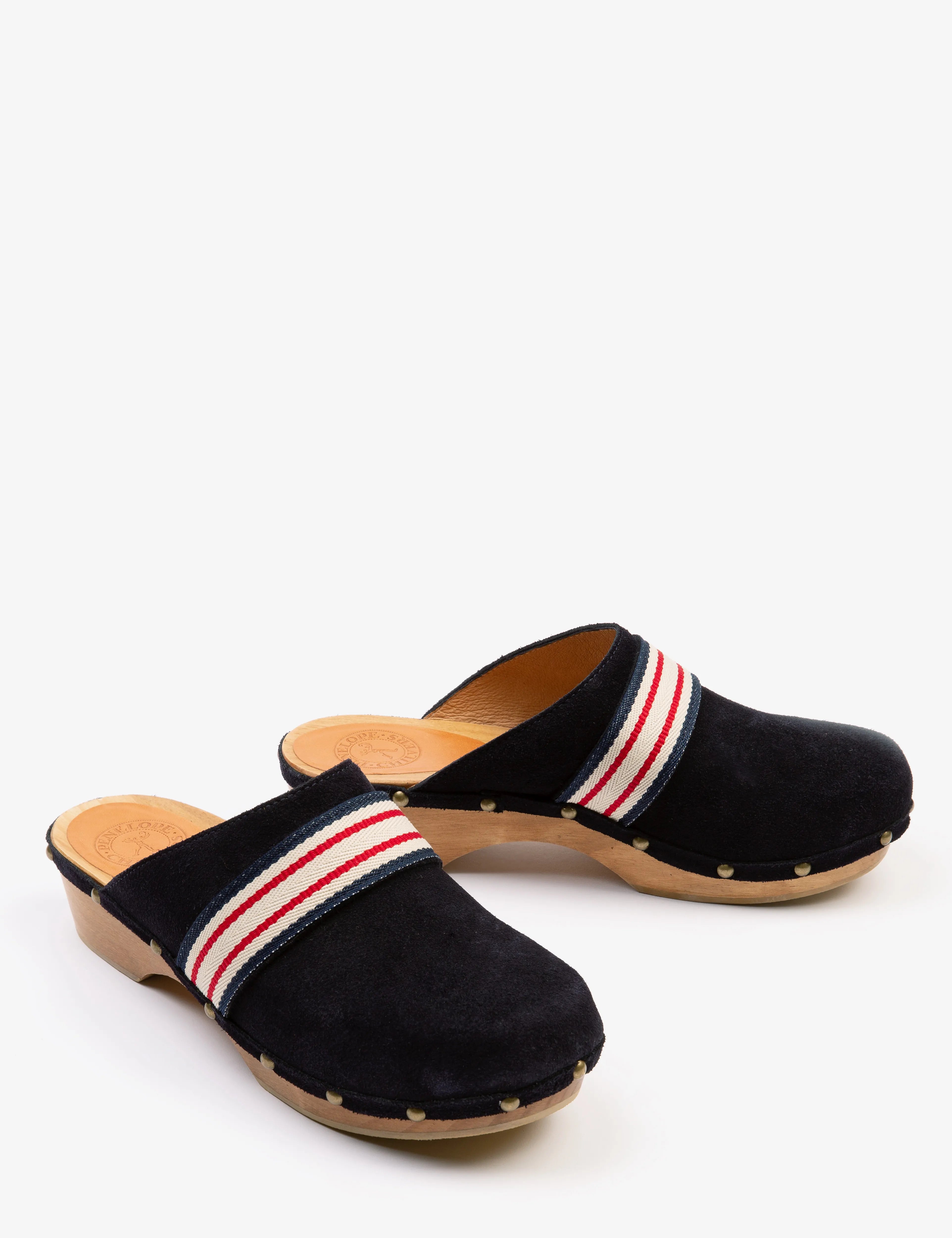 Low Suede Clog - Navy