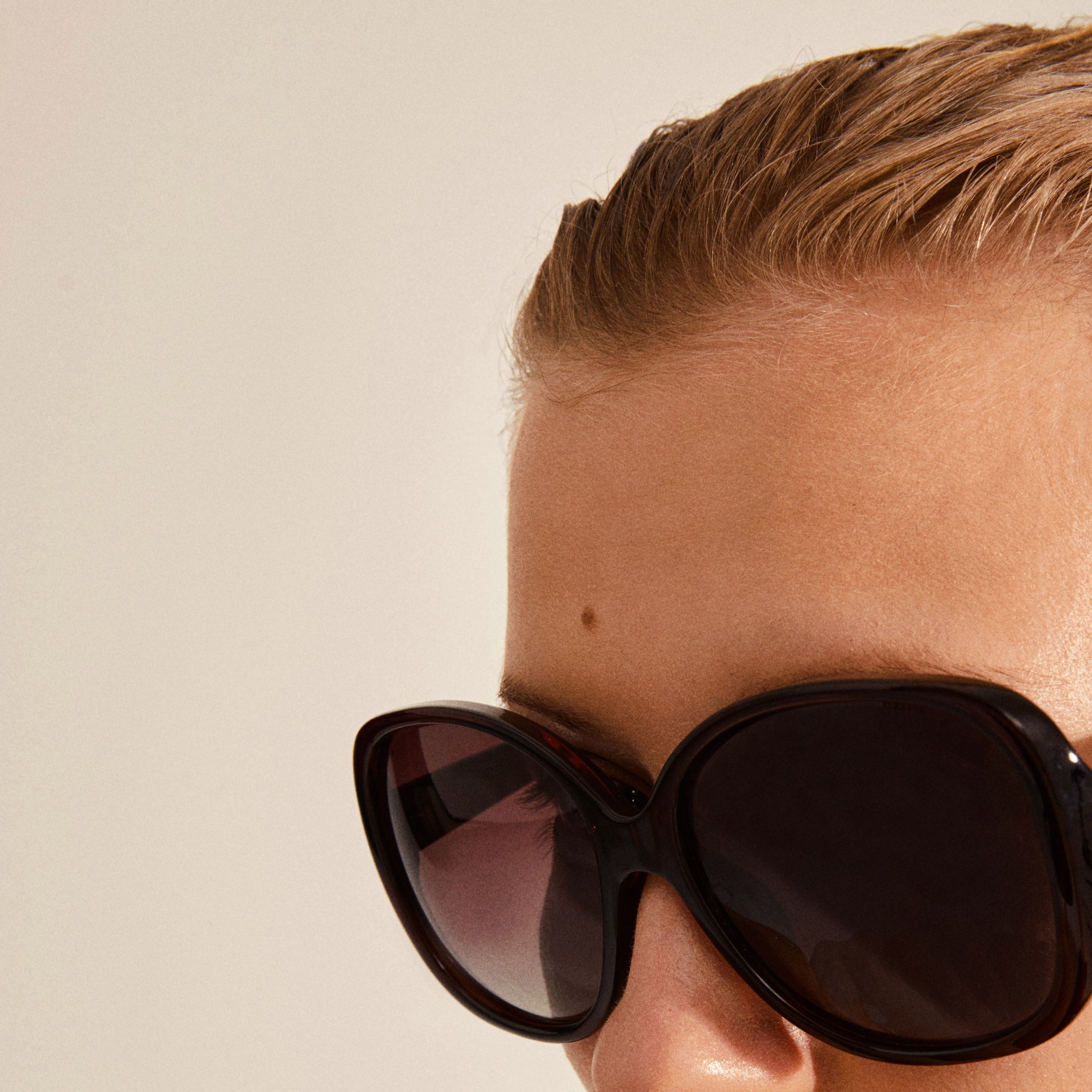 Parker Oversized Retro Sunglasses - Brown