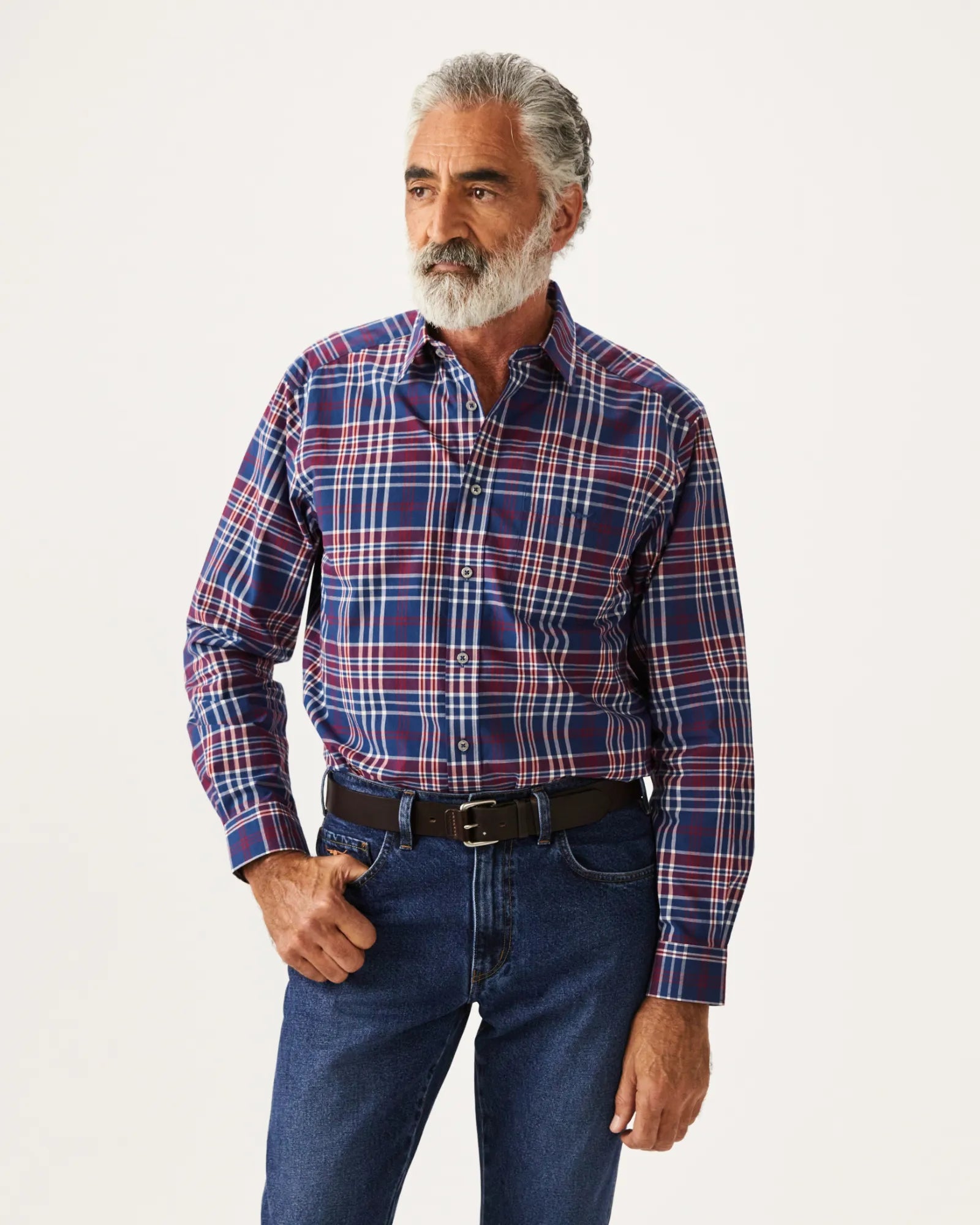 Collins Shirt - Blue/White/Red