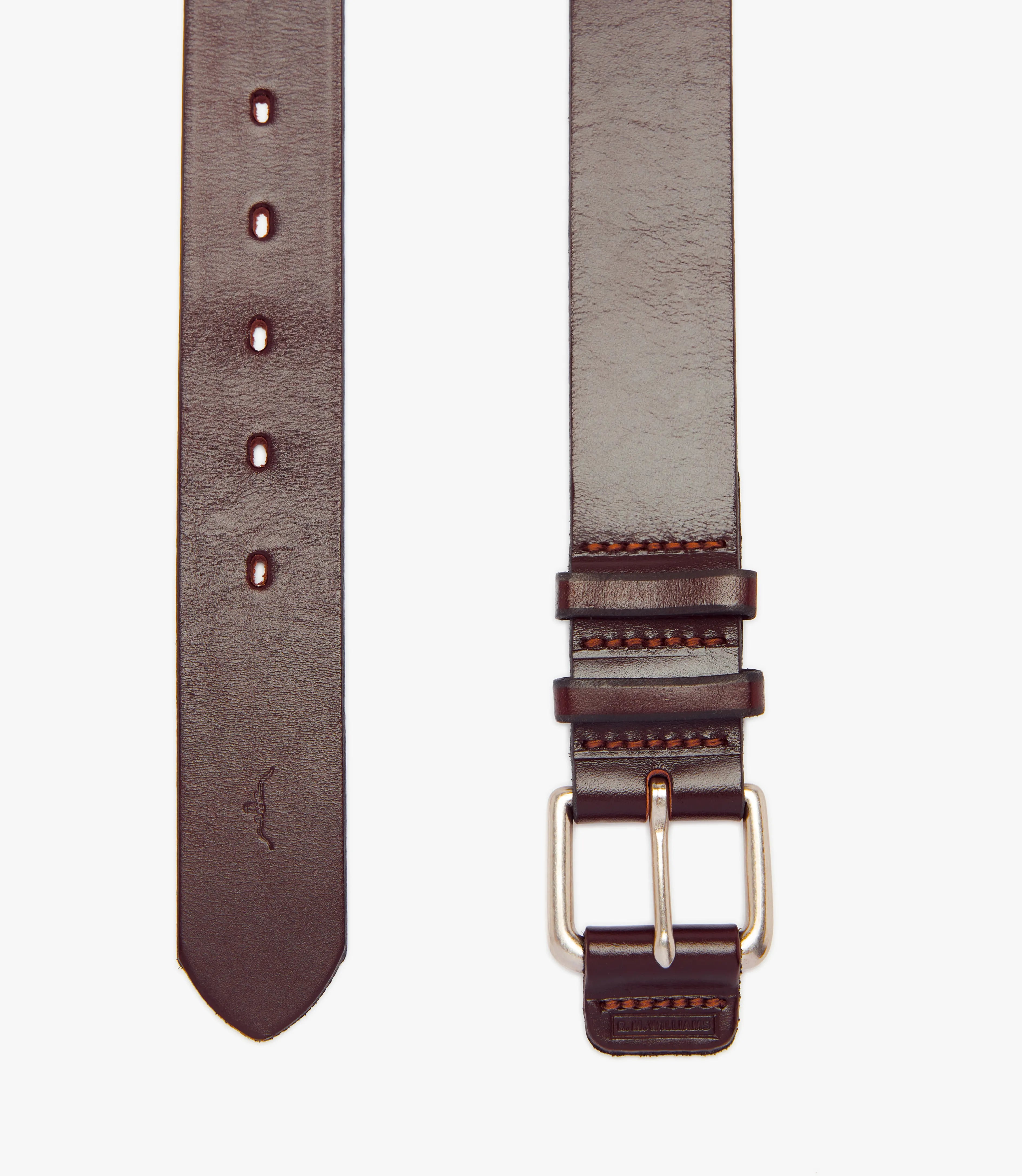 Covered Buckle Belt - Chestnut