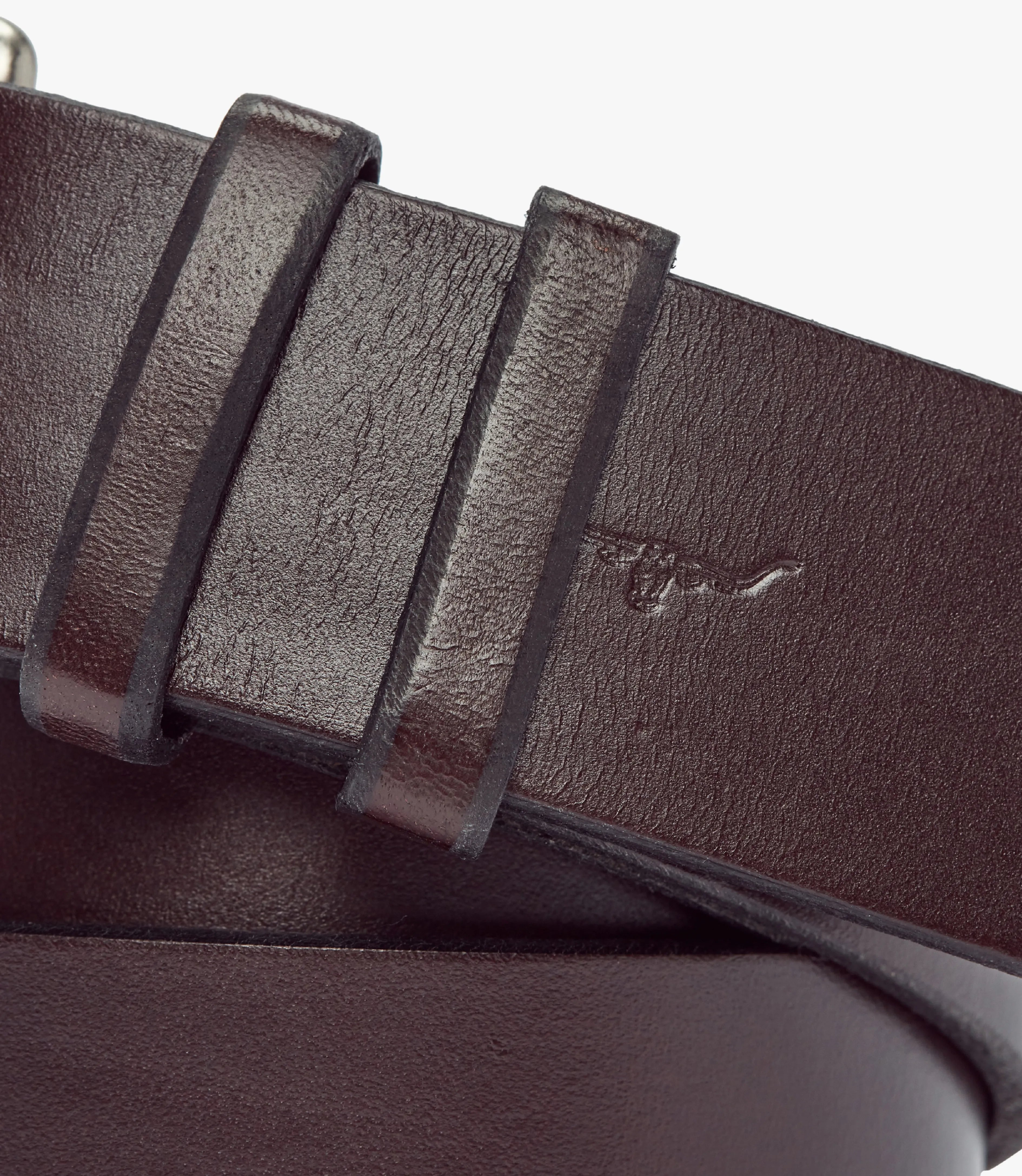 Covered Buckle Belt - Chestnut