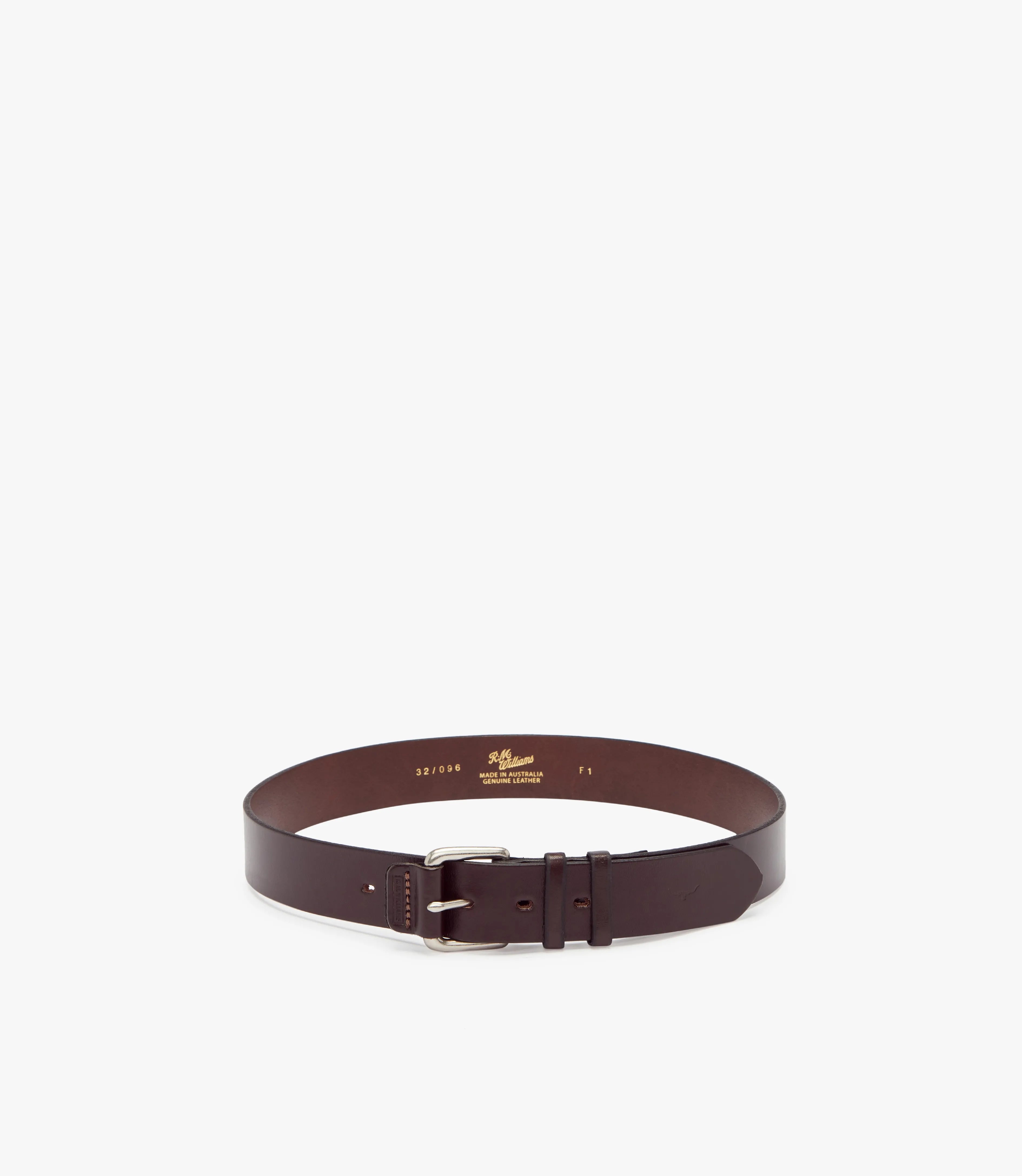 Covered Buckle Belt - Chestnut