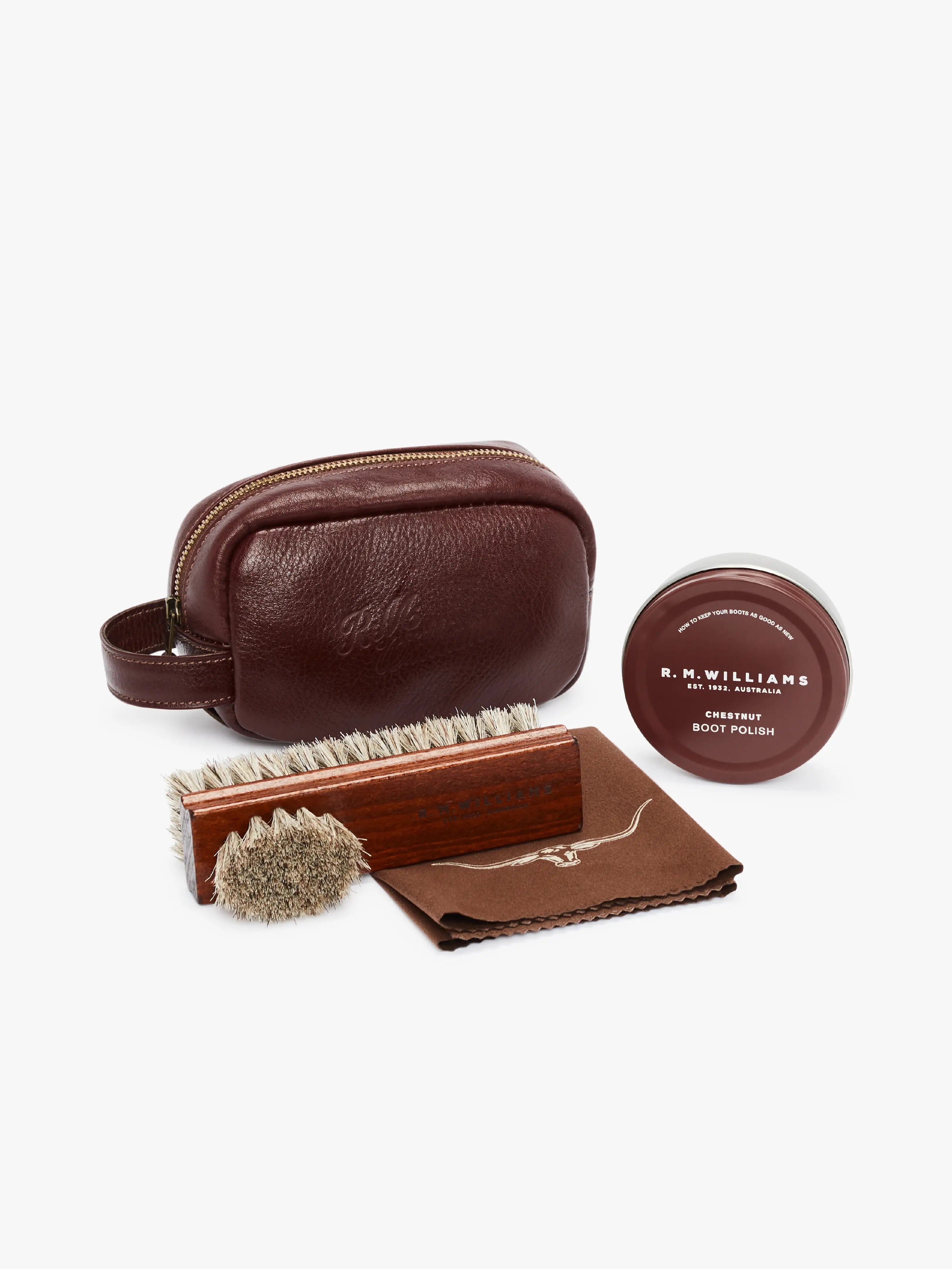 Mini Travel Care Kit - Vintage Brown