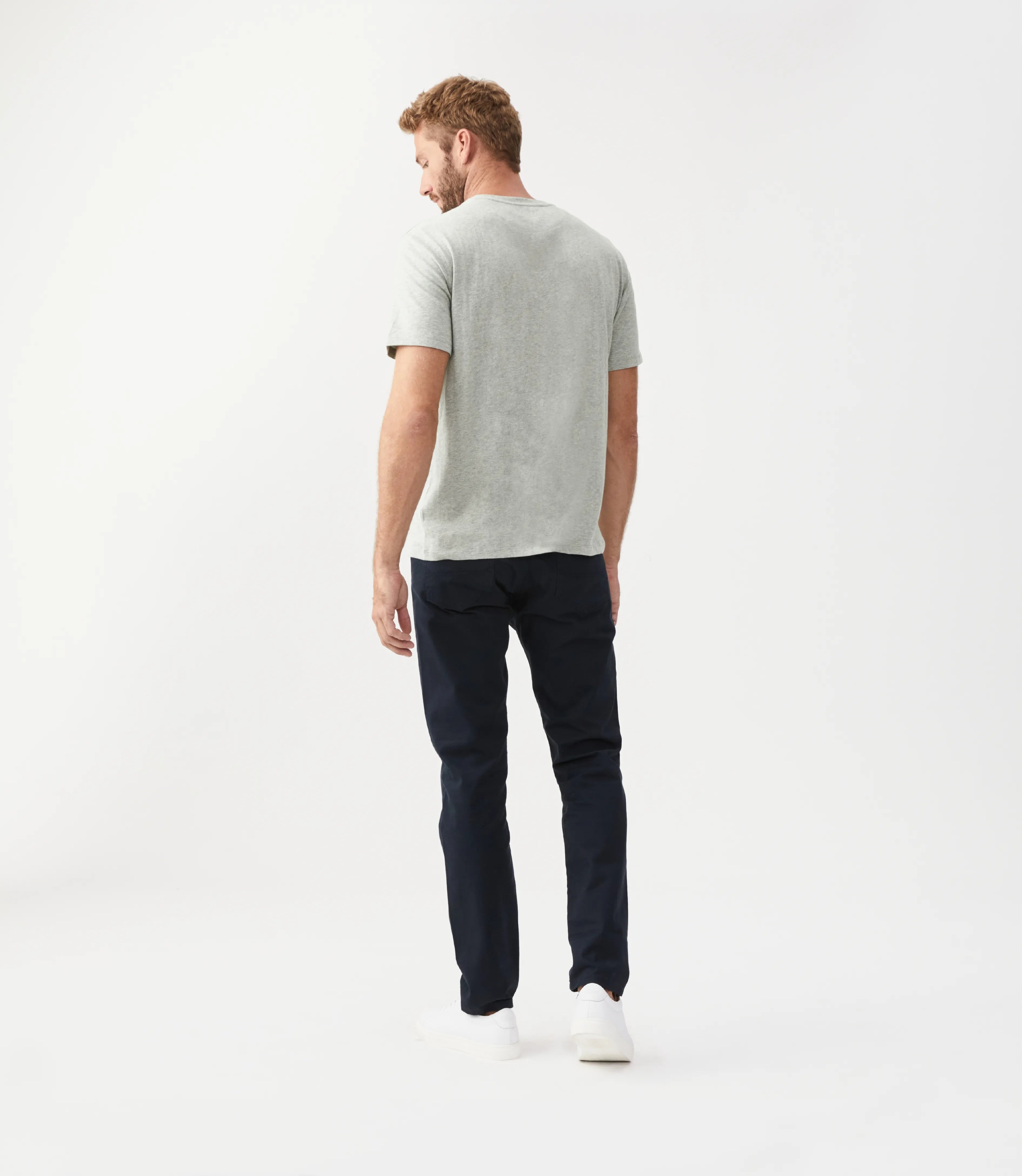 Parson T-shirt - Grey Marle/Chestnut