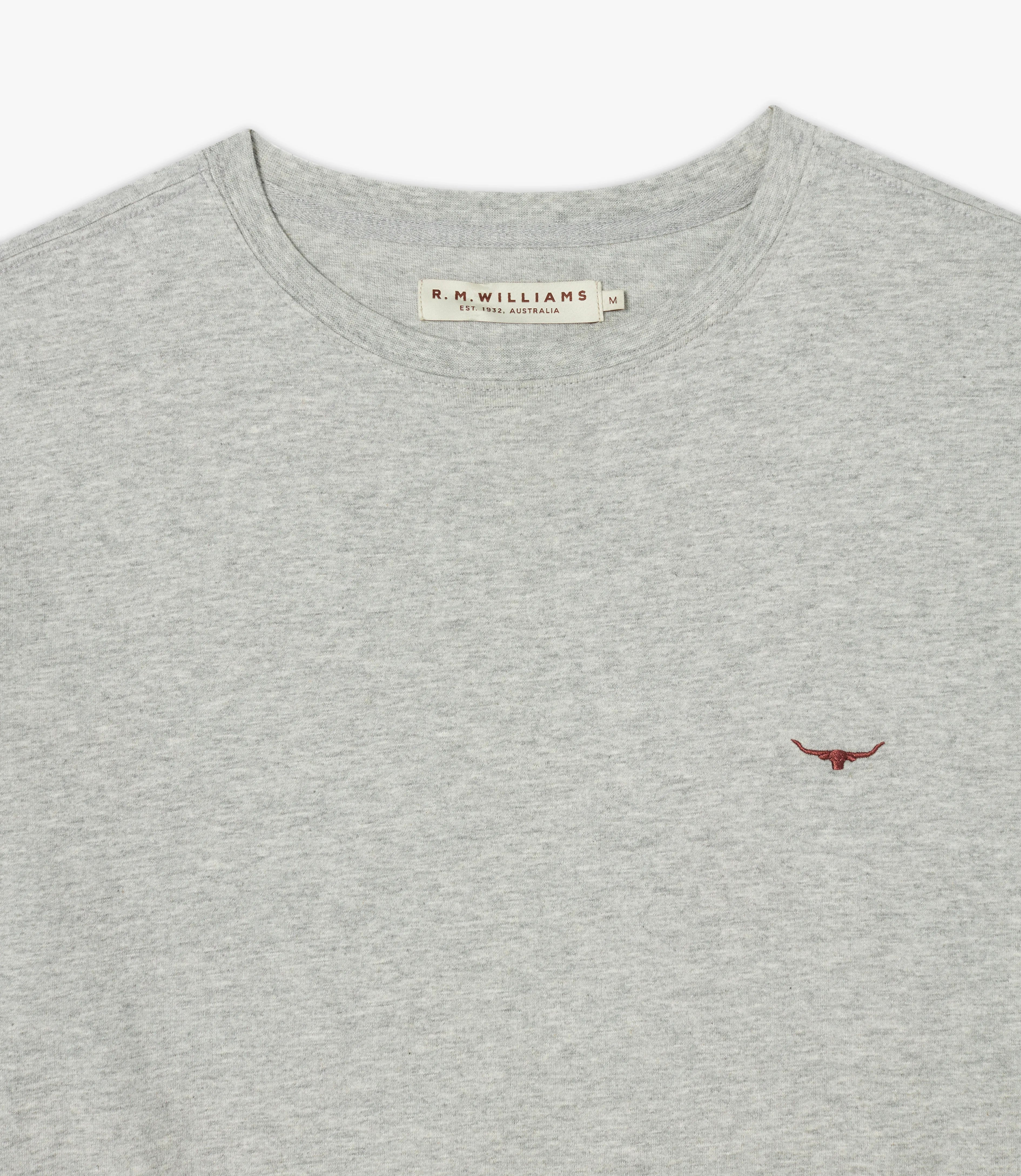 Parson T-shirt - Grey Marle/Chestnut