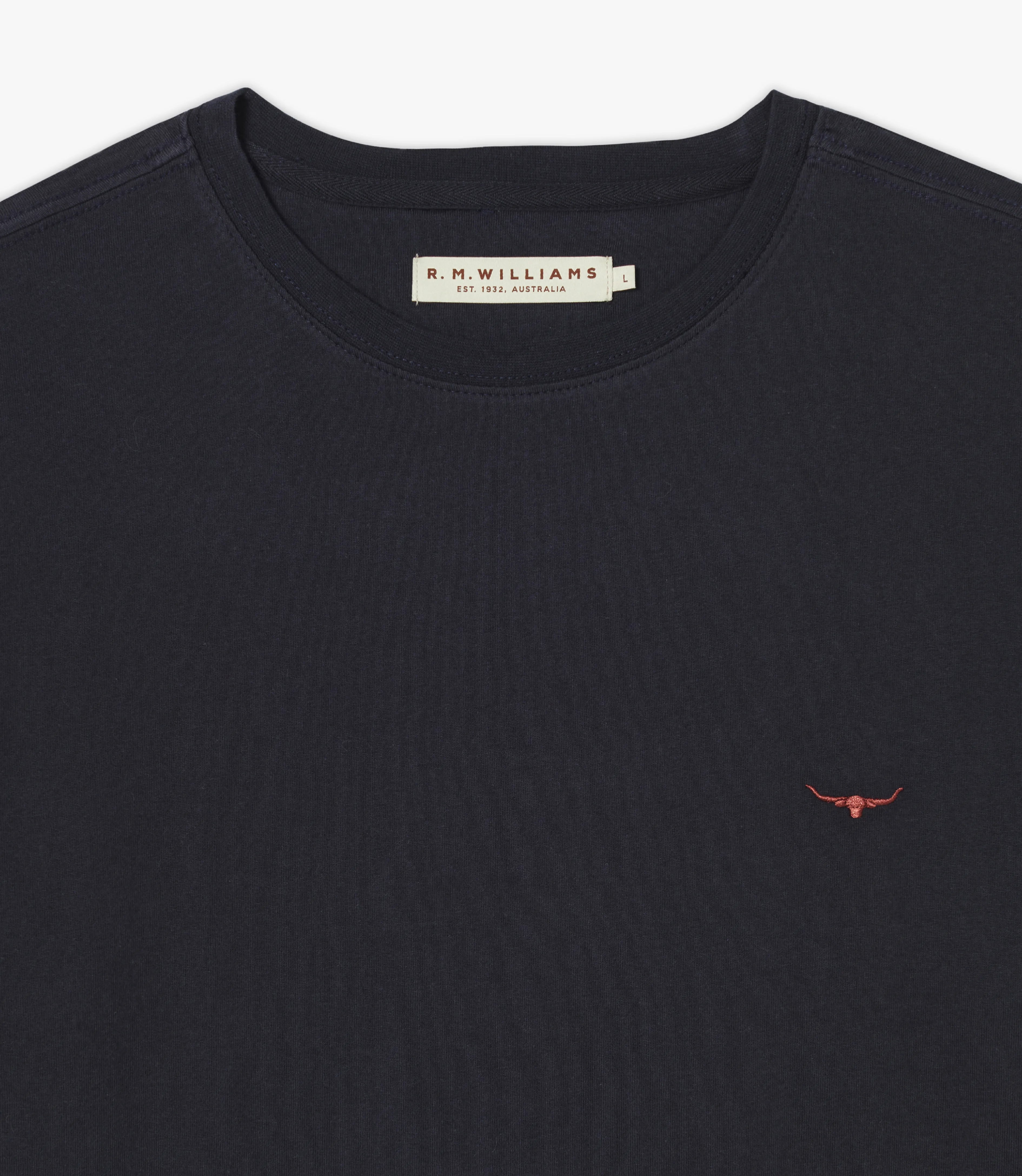 Parson T-shirt - Navy/Chestnut