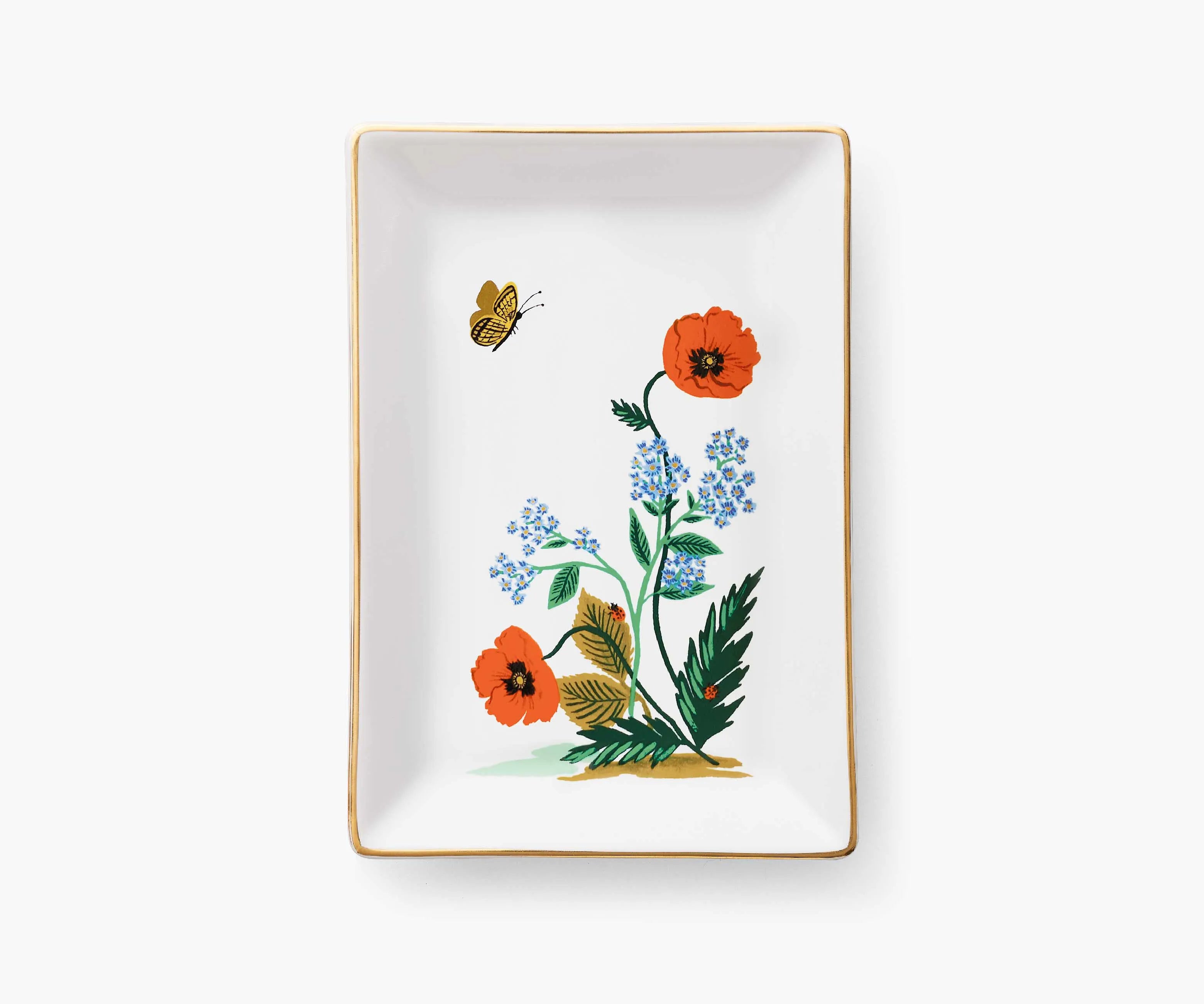 Catchall Tray - Poppy Botanical