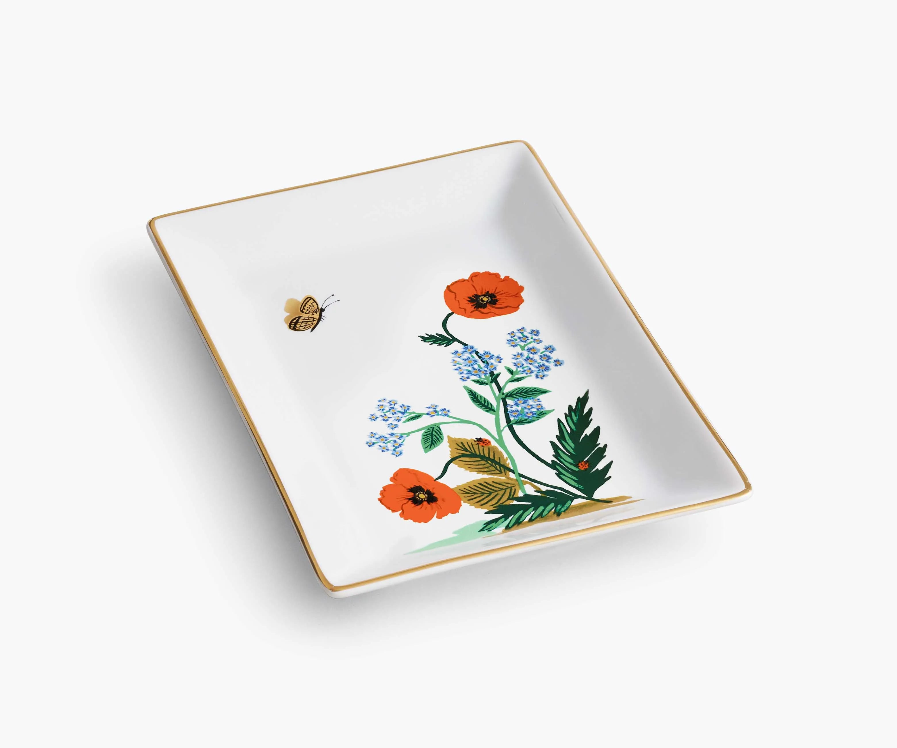 Catchall Tray - Poppy Botanical