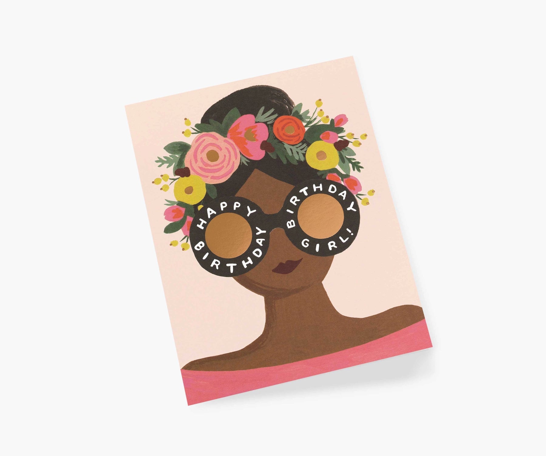 Flower Crown Birthday Girl Card