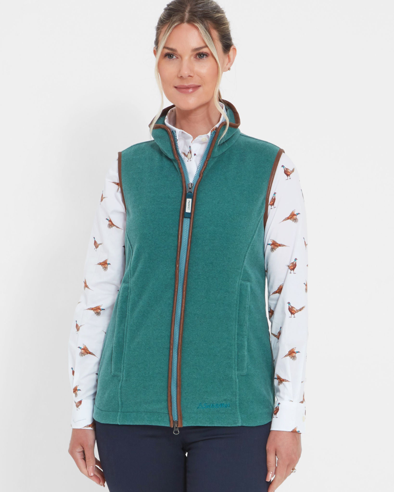 Lyndon Fleece Gilet - Duck Egg