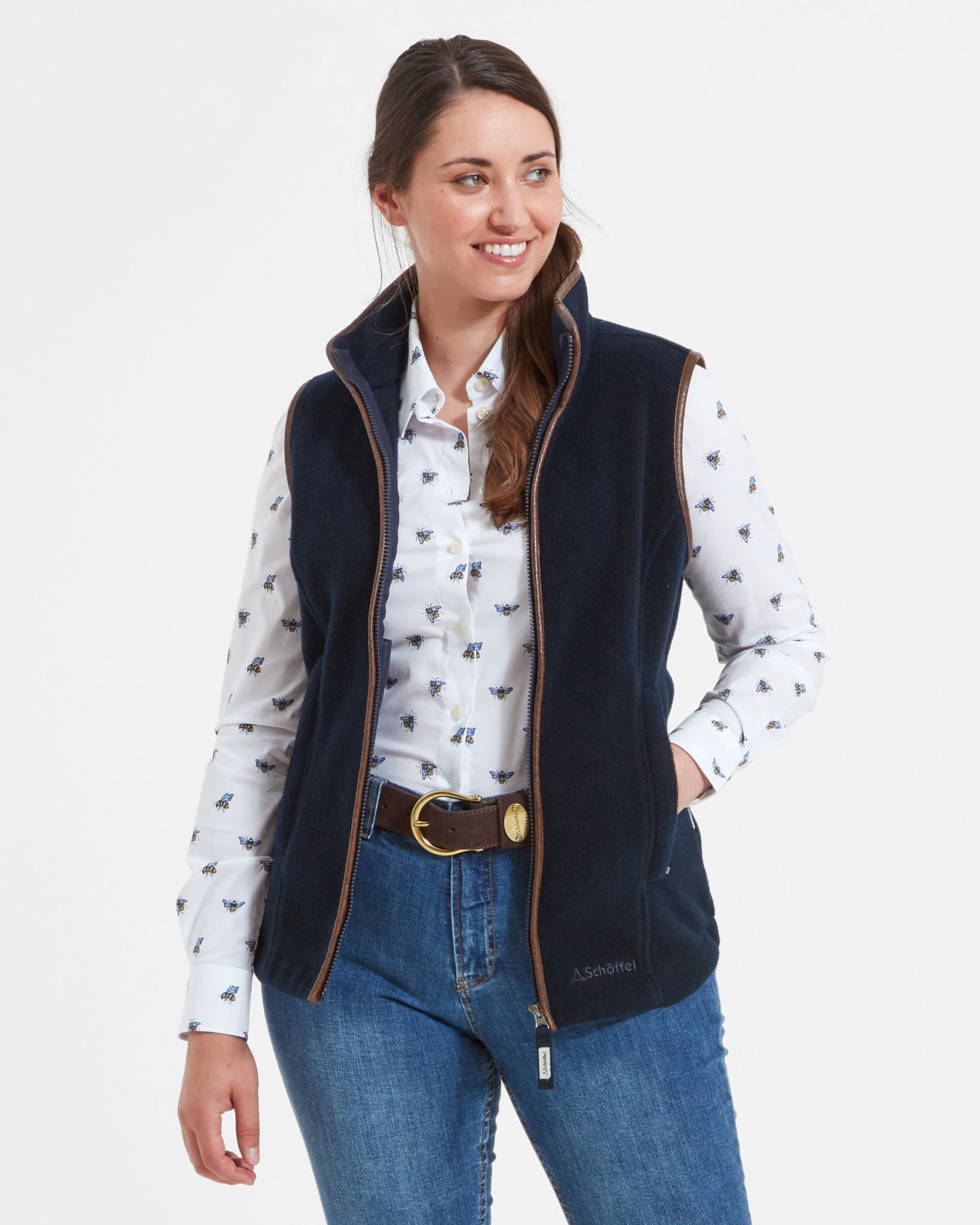 Lyndon Fleece Gilet - Navy