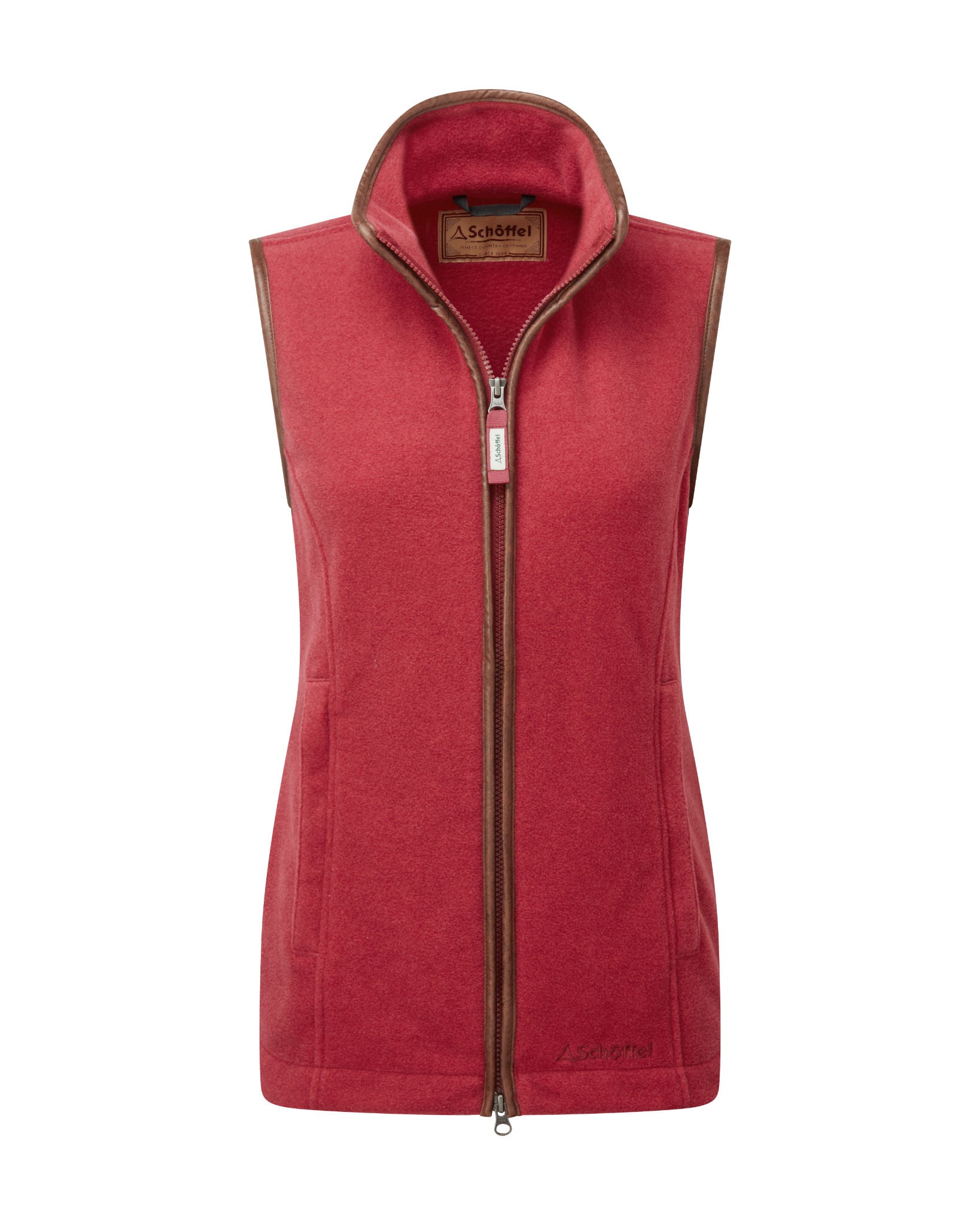 Lyndon Fleece Gilet - Pomegranate