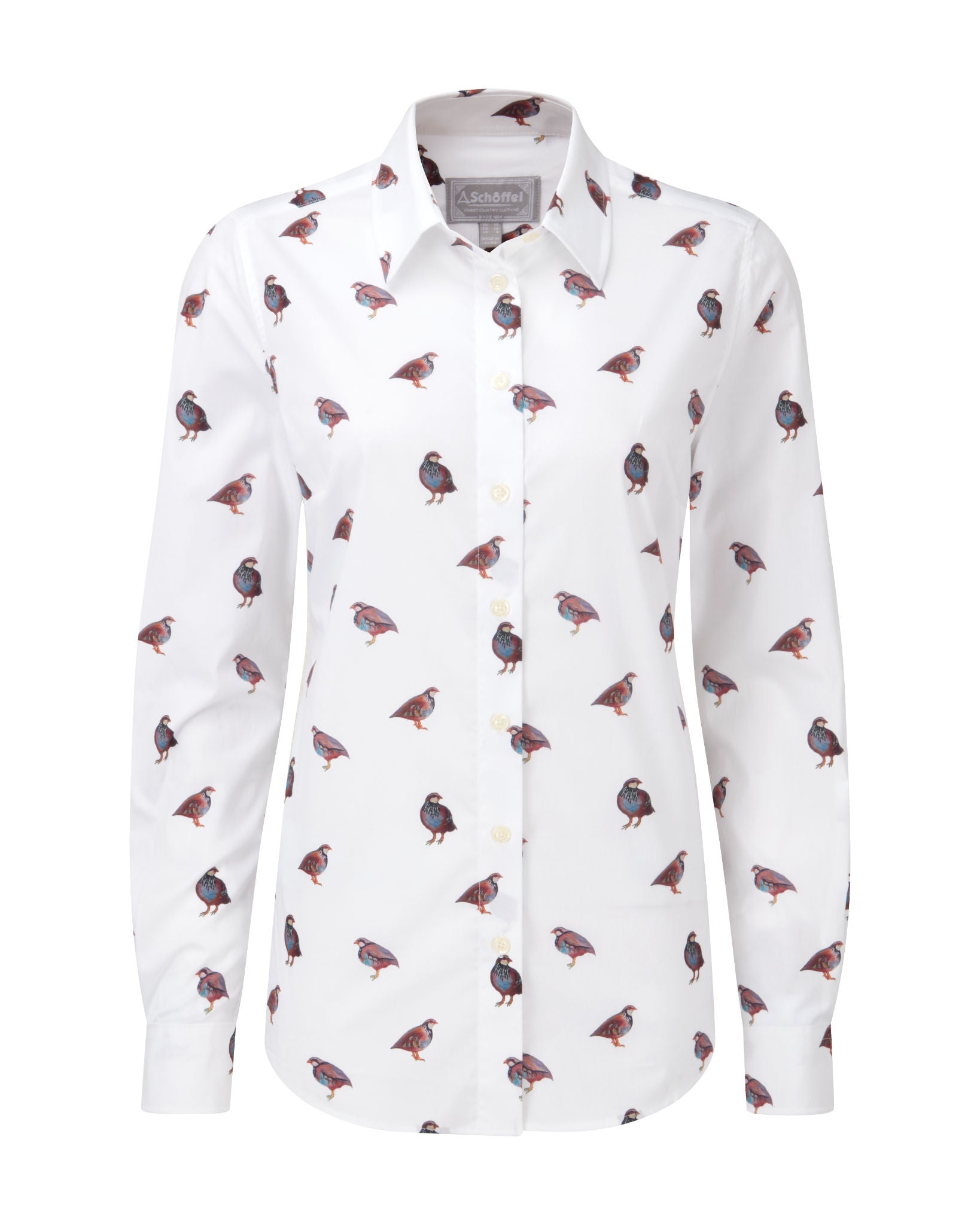 Norfolk Shirt - French Partridge Print