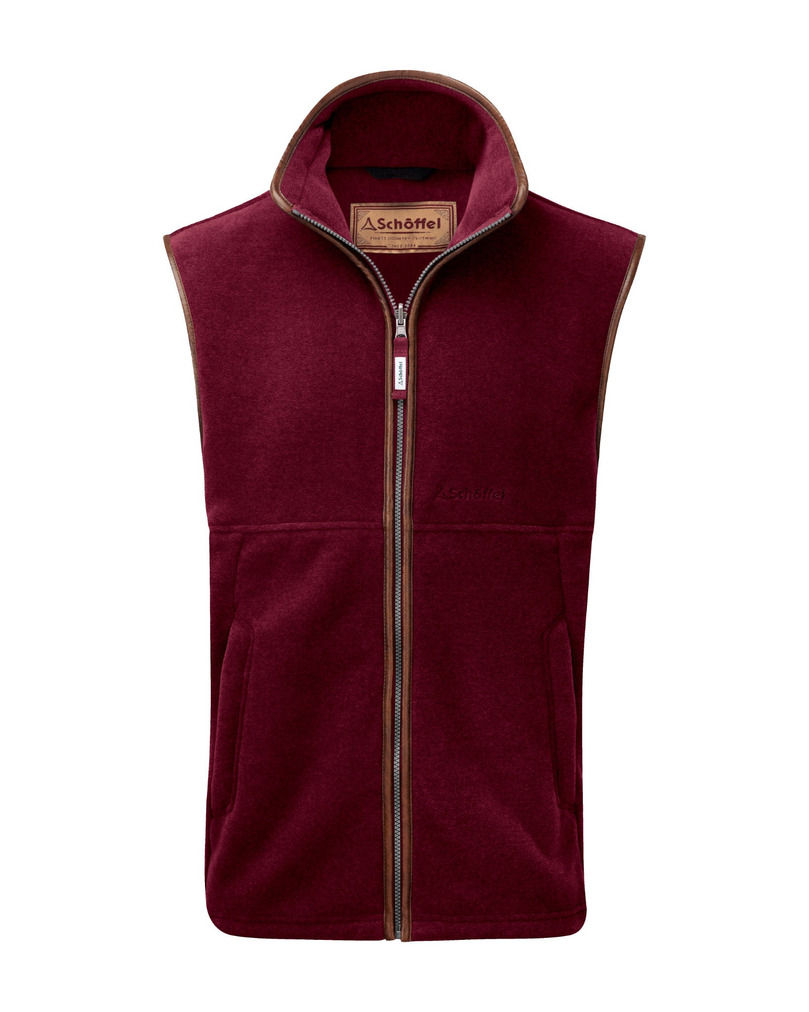 Oakham Claret Fleece Gilet