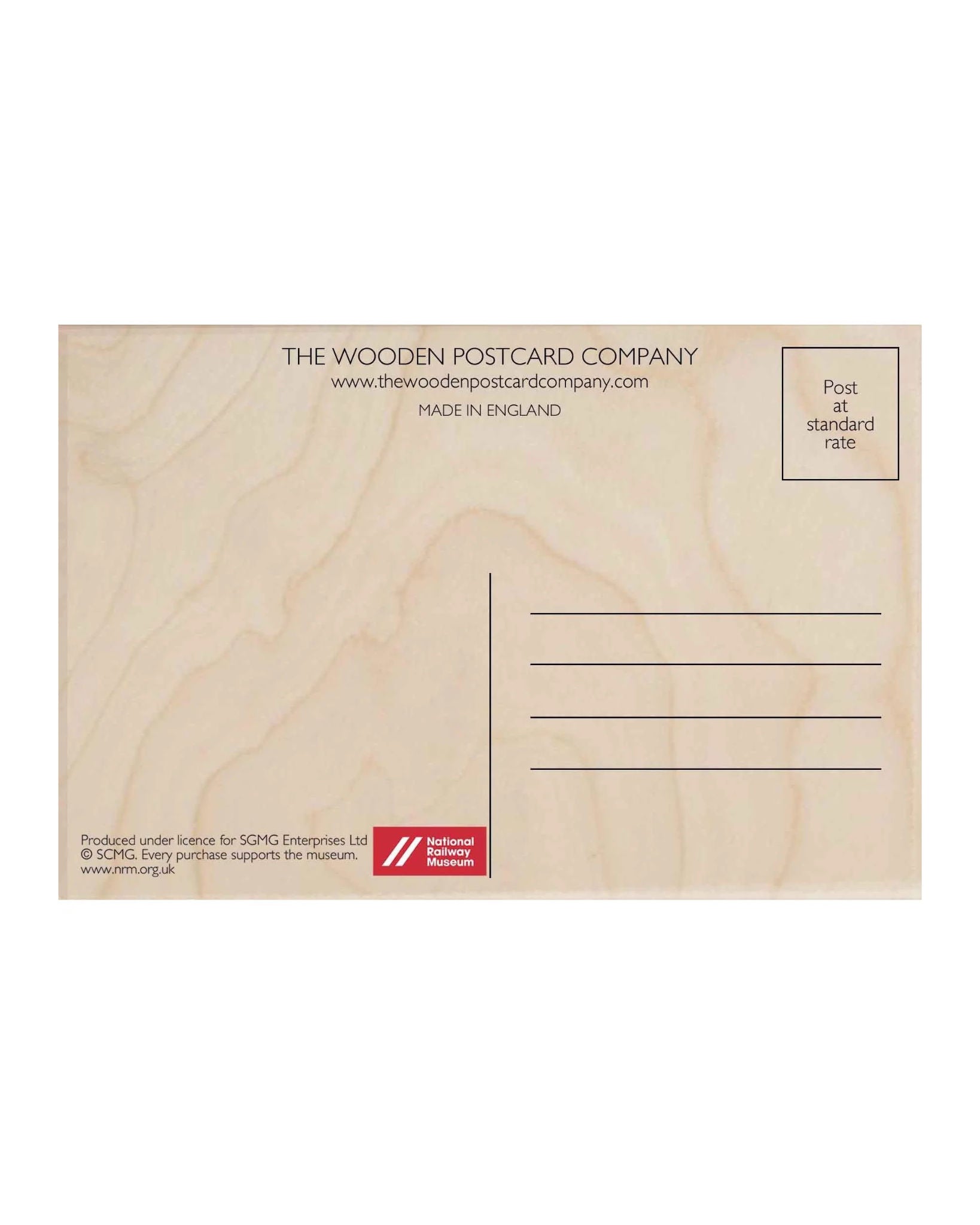 Edinburgh Wooden Postcard