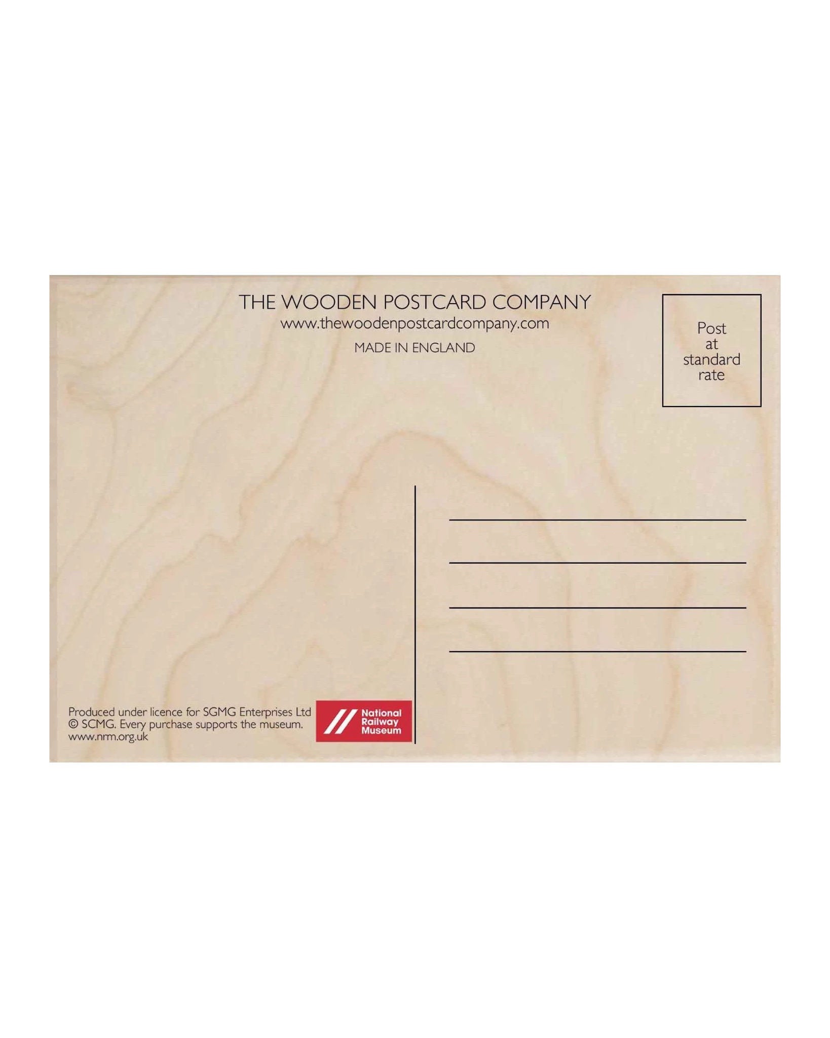 Forth Bridge Wooden Postcard