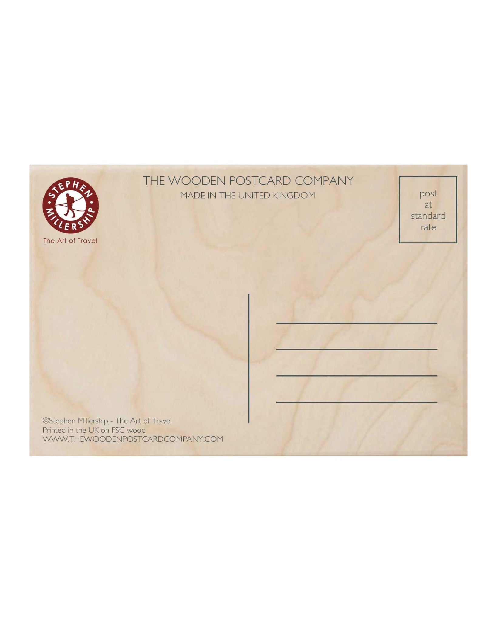 Para Handy Wooden Postcard