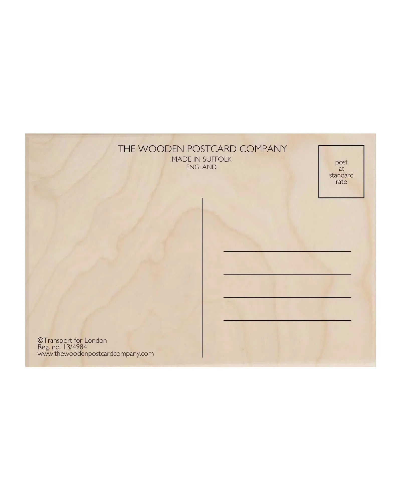 The Saltire Wooden Postcard