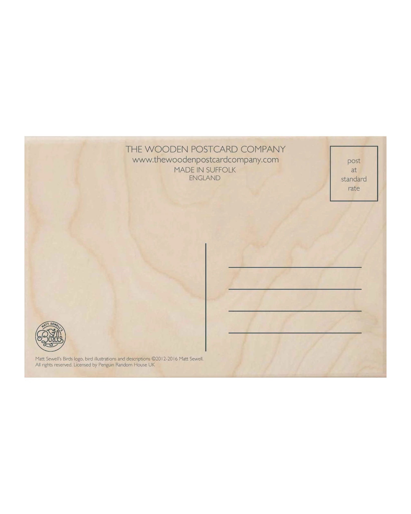 Tern Wooden Postcard